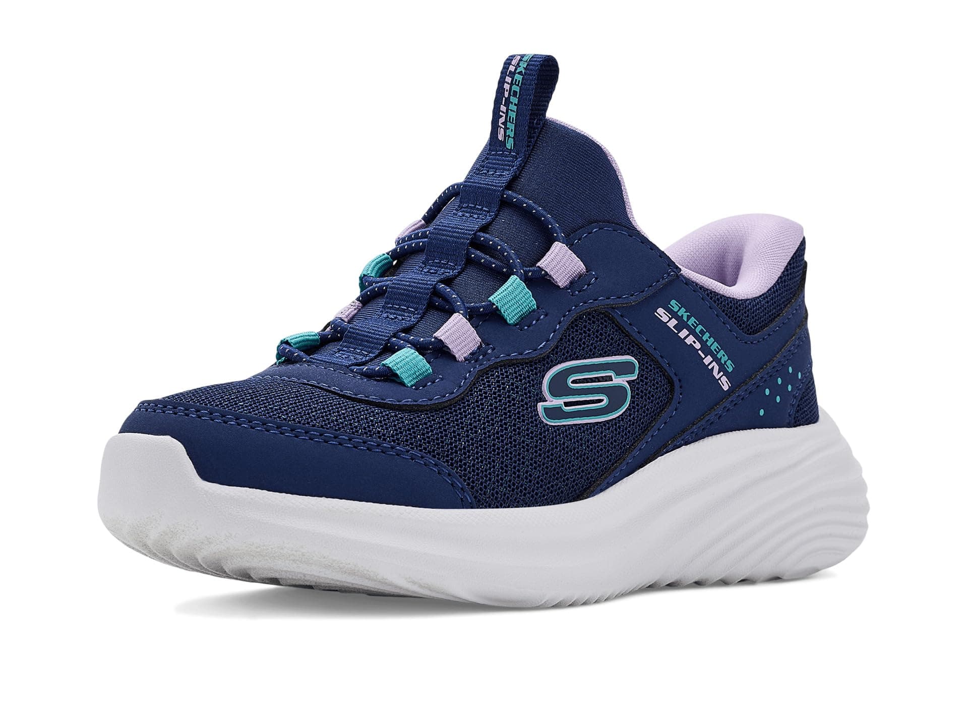 SKECHERS KIDS Hands Free Slip-In:Bounder Pro 303690L (Little Kid/Big Kid) — cor Marinho