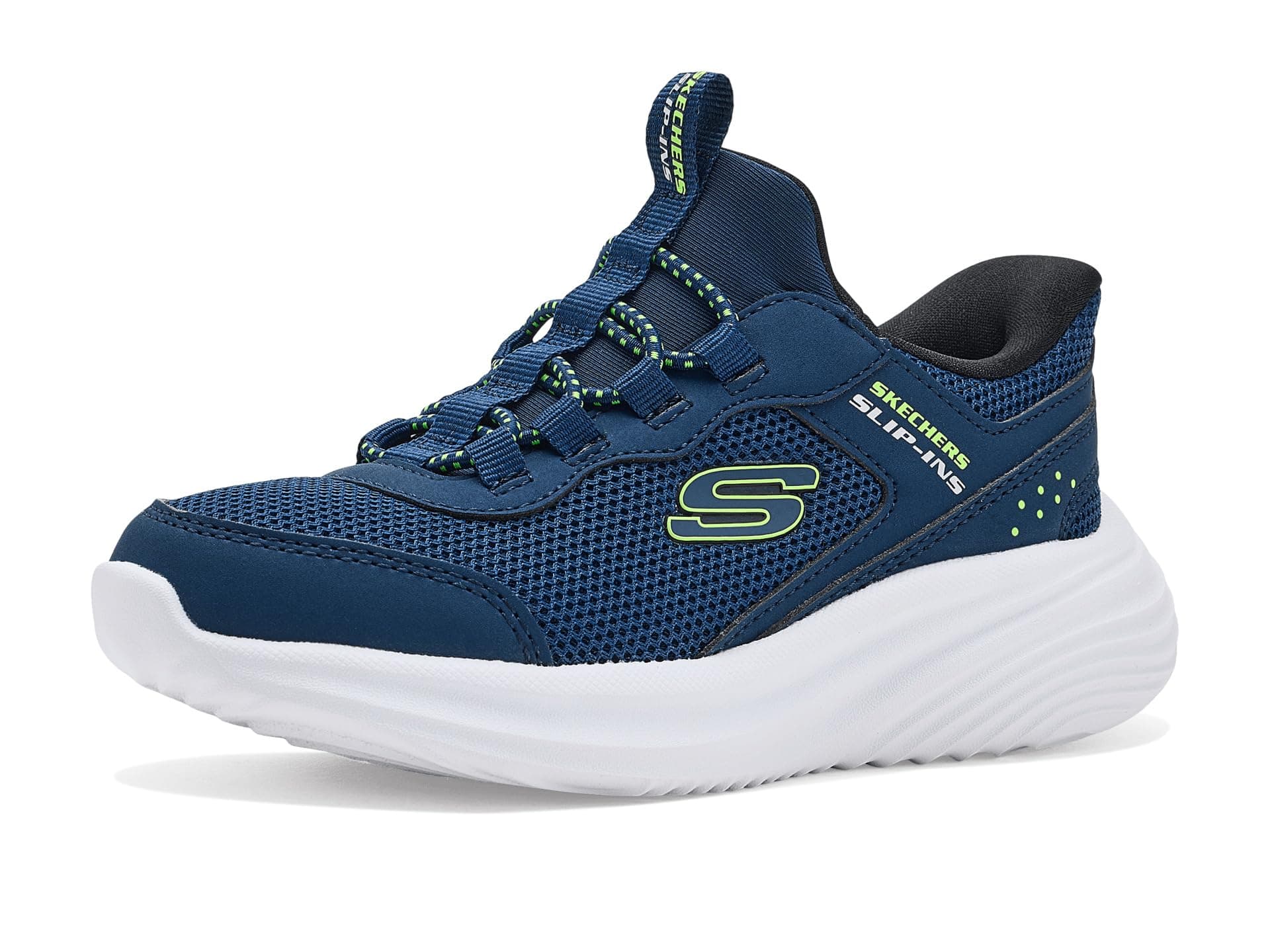 SKECHERS KIDS Hands-Free Slip-Ins-Bounder Pro 404208L (Little Kid/Big Kid) — cor Marinho