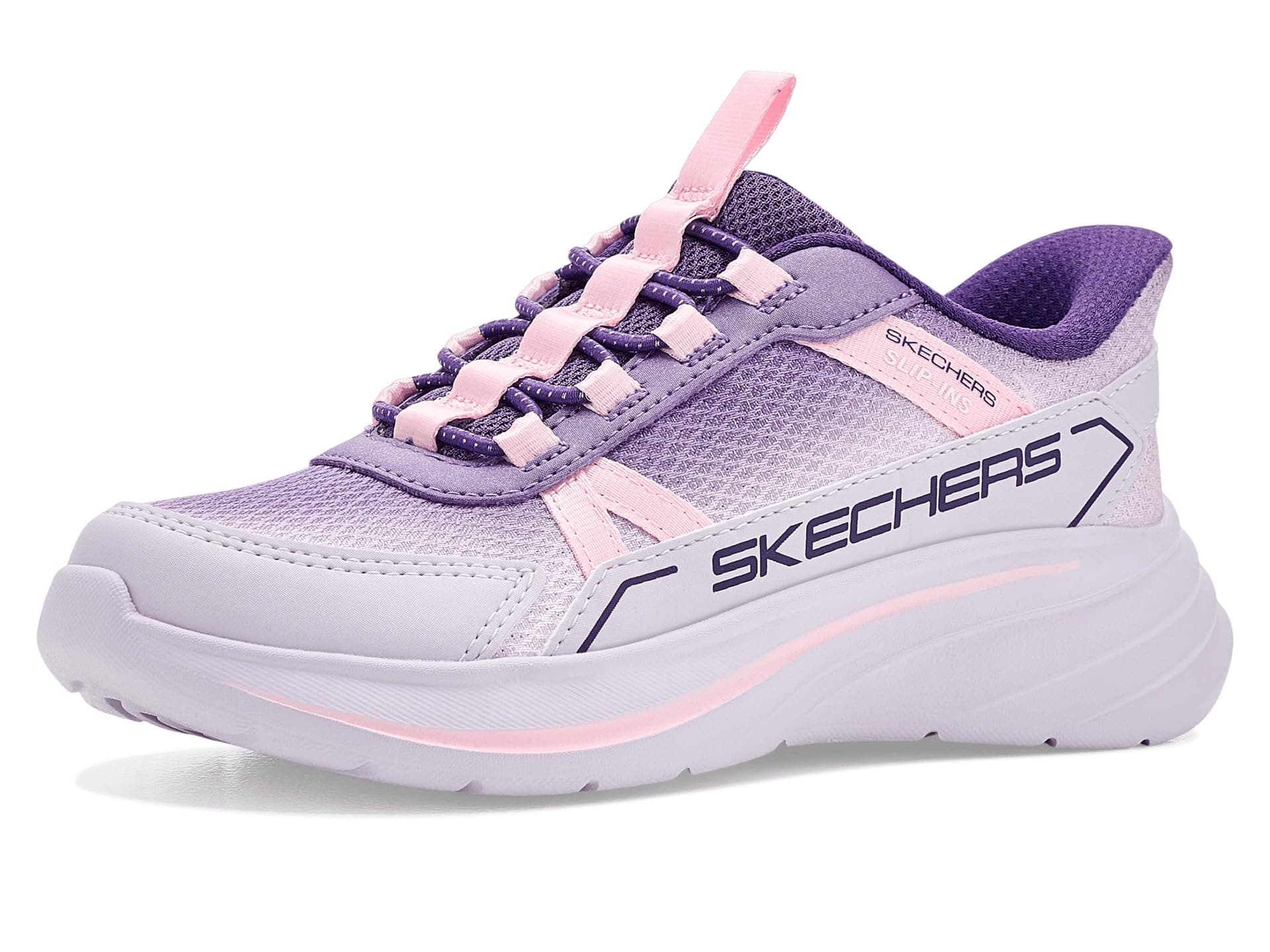 SKECHERS KIDS Hands Free Slip-Ins-Wave 92 304053L (Little Kid/Big Kid) — cor Lilas