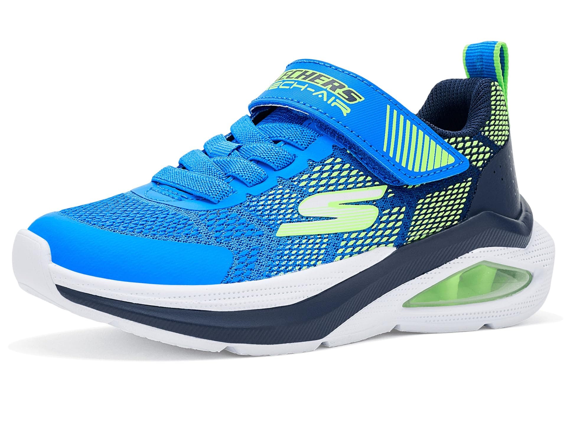 SKECHERS KIDS Microspec Max Velocity 404110L (Little Kid/Big Kid) — cor Azul