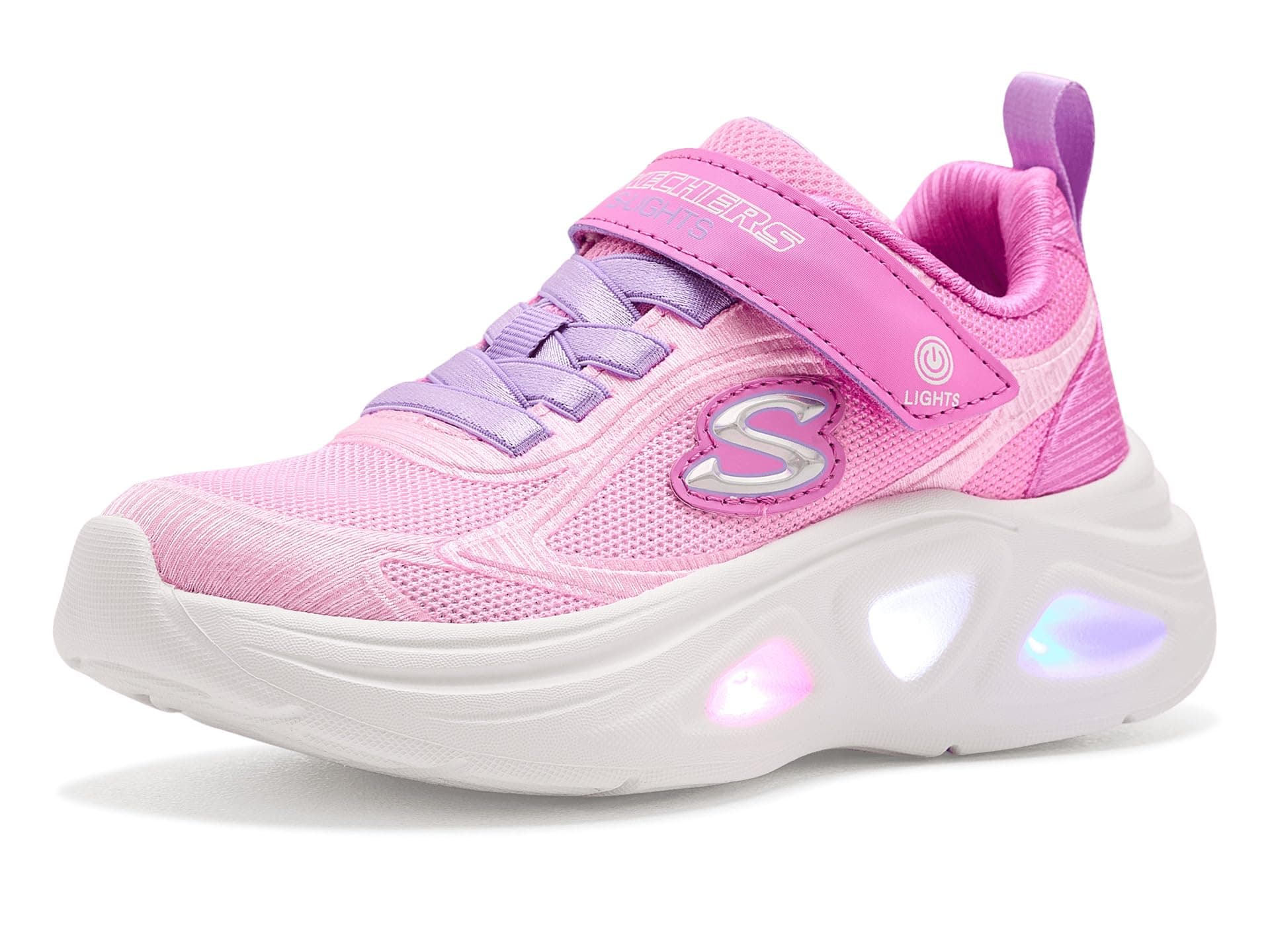 SKECHERS KIDS Sola Glow 2.0 - Dazzle Steps 303729L (Little Kid/Big Kid) — cor Pink