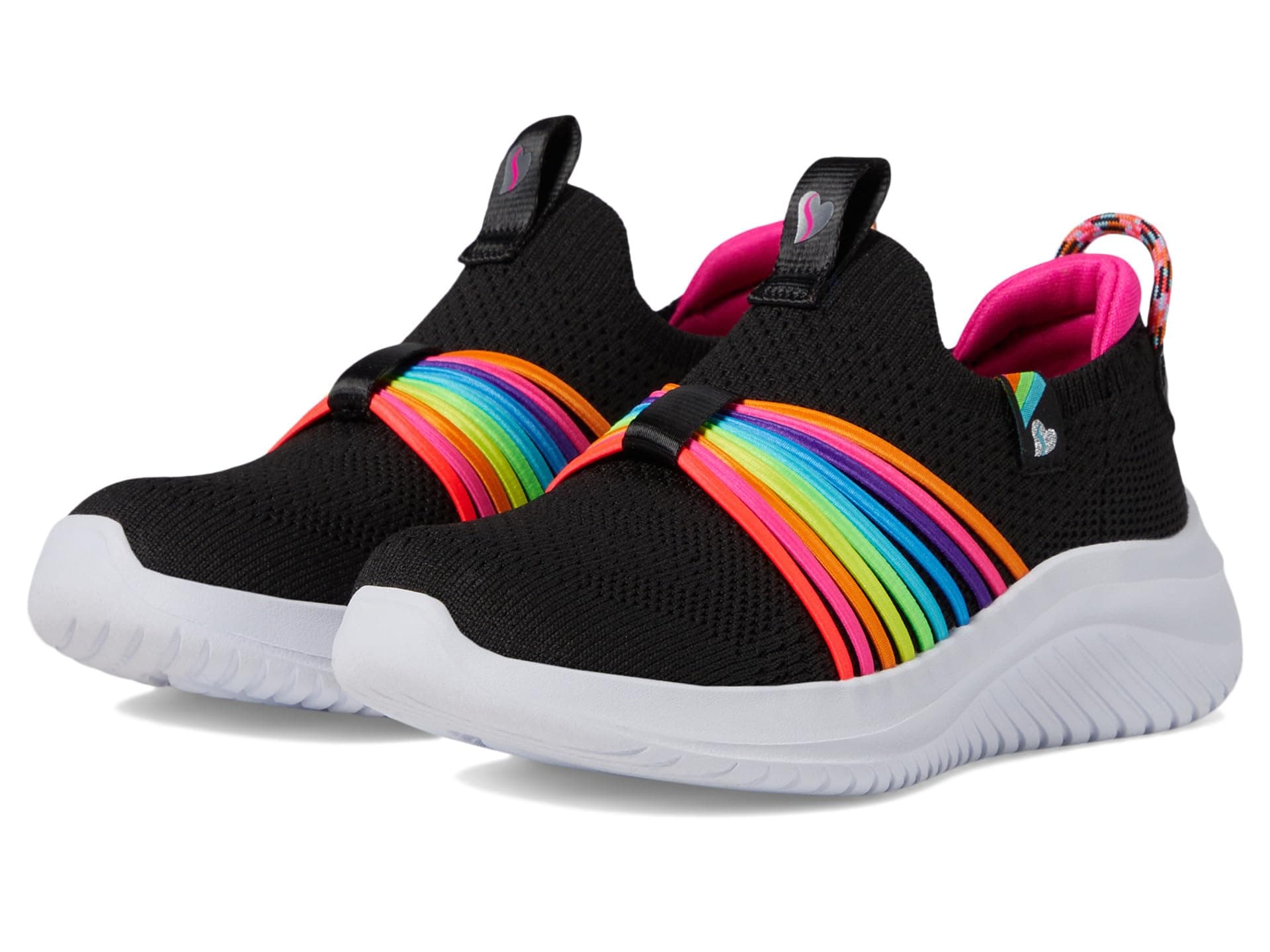 SKECHERS KIDS Ultra Flex 3.0 - Rainbow Speed 302268L (Little Kid/Big Kid) — cor Preto