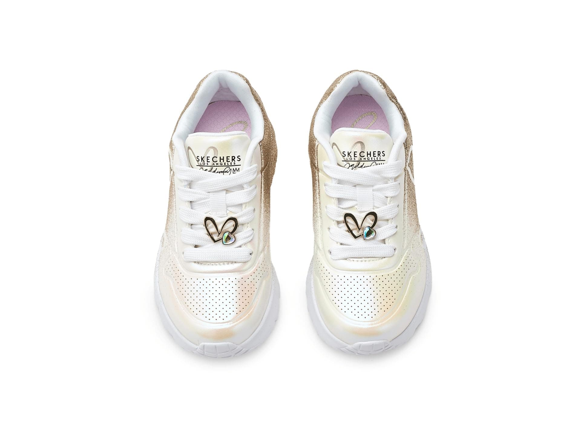 SKECHERS KIDS X James Goldcrown-Uno Lite-Heartdust Forever 310814L (Little Kid/Big Kid) — vista 4