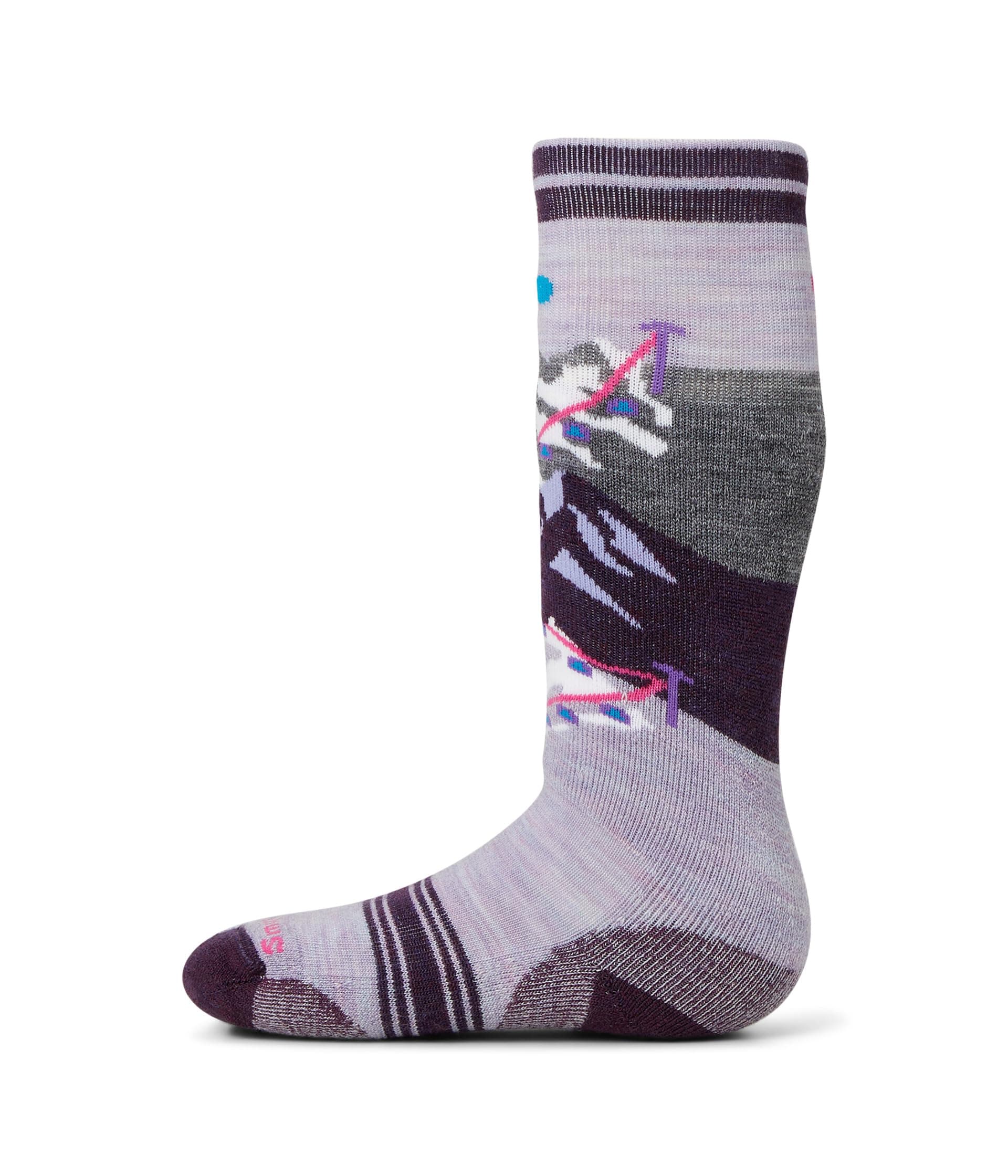 Smartwool Kids Kids' Wintersport Full Cushion Gondola Over The Calf Socks (Toddler/Little Kid/Big Kid) — cor Roxo