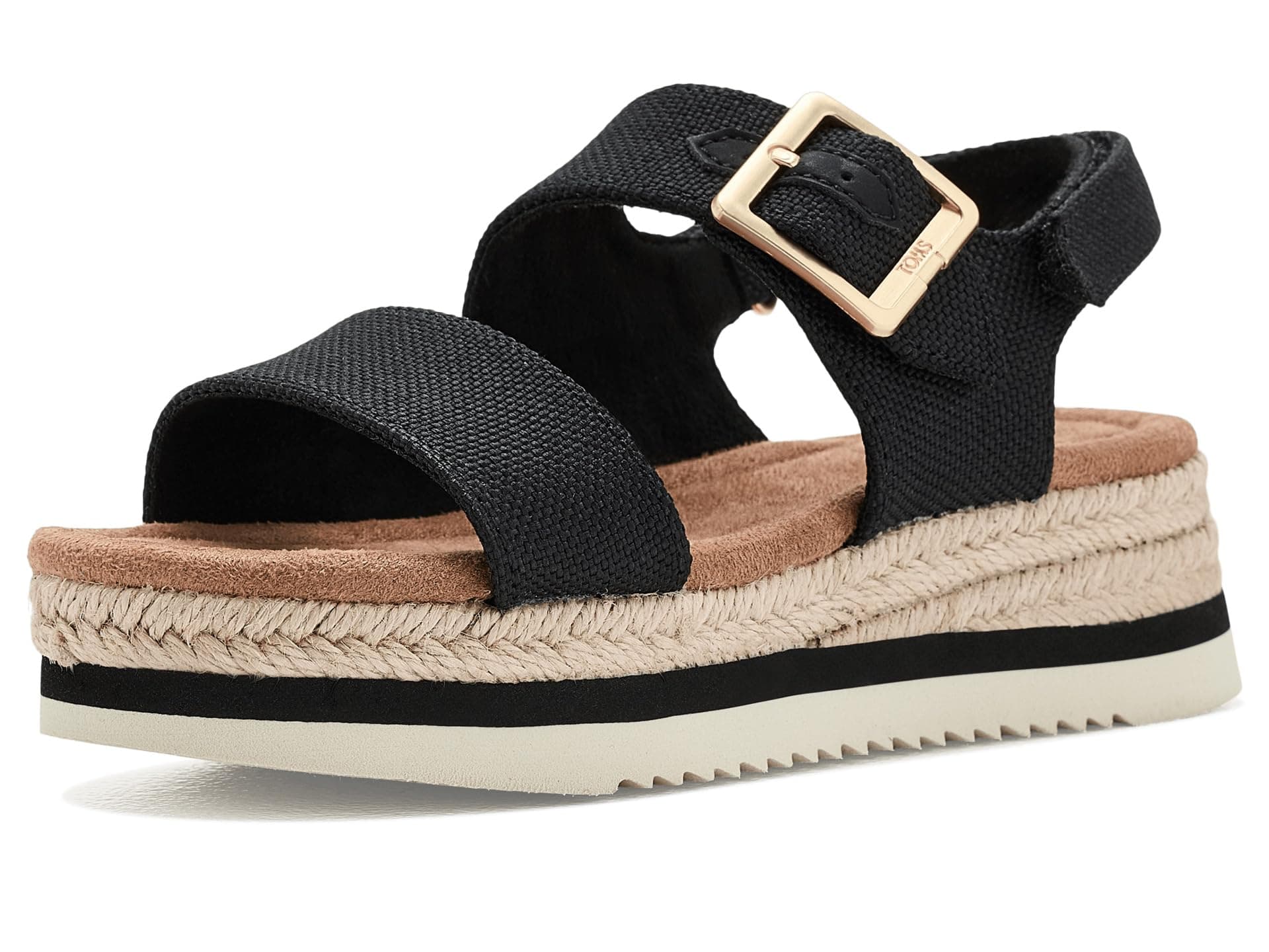 TOMS Kids Giana (Little Kid/Big Kid) — cor Preto
