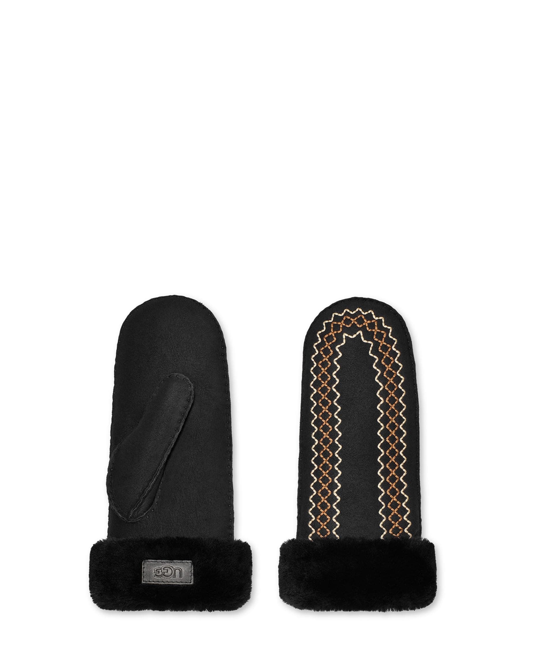 UGG Atherson Embroidered Mitten — cor Preto