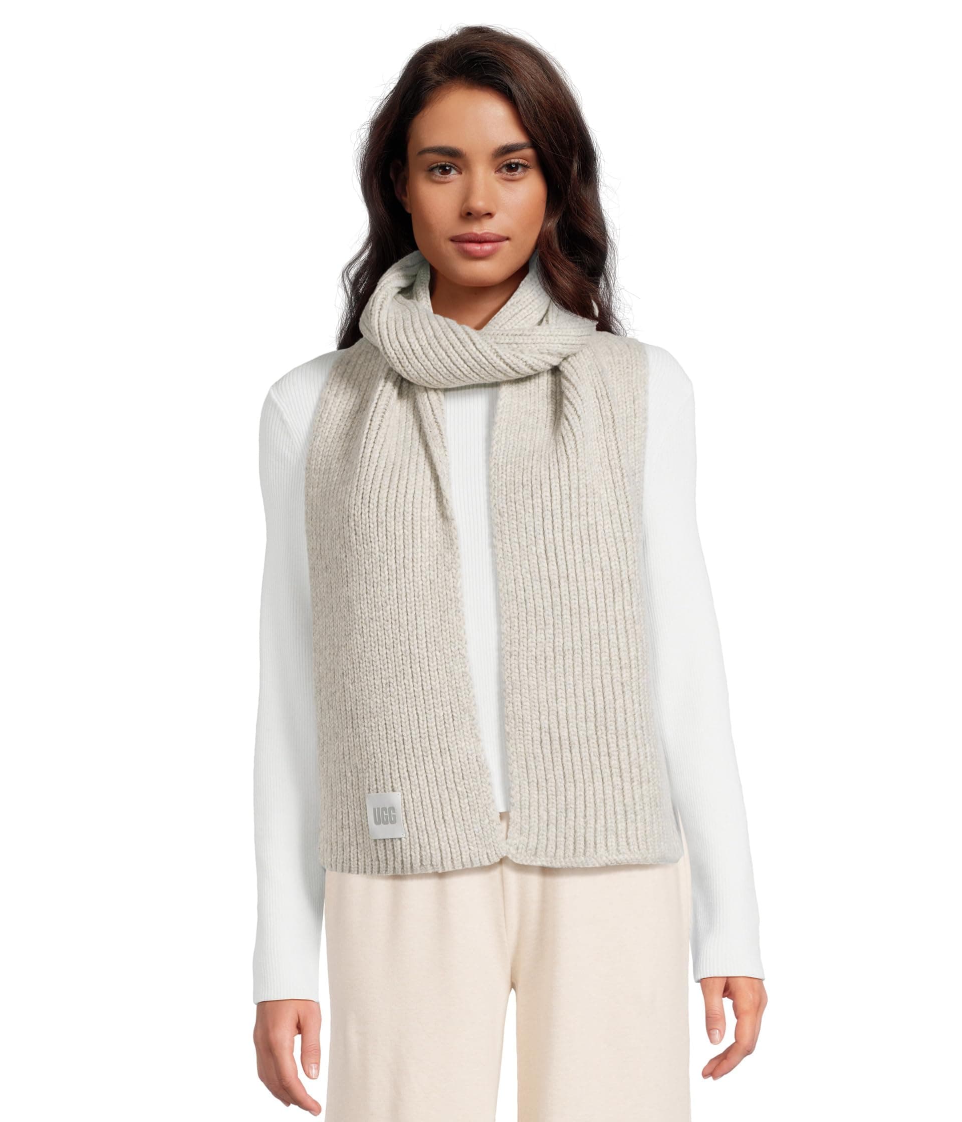 UGG Chunky Rib Scarf — cor Cinza