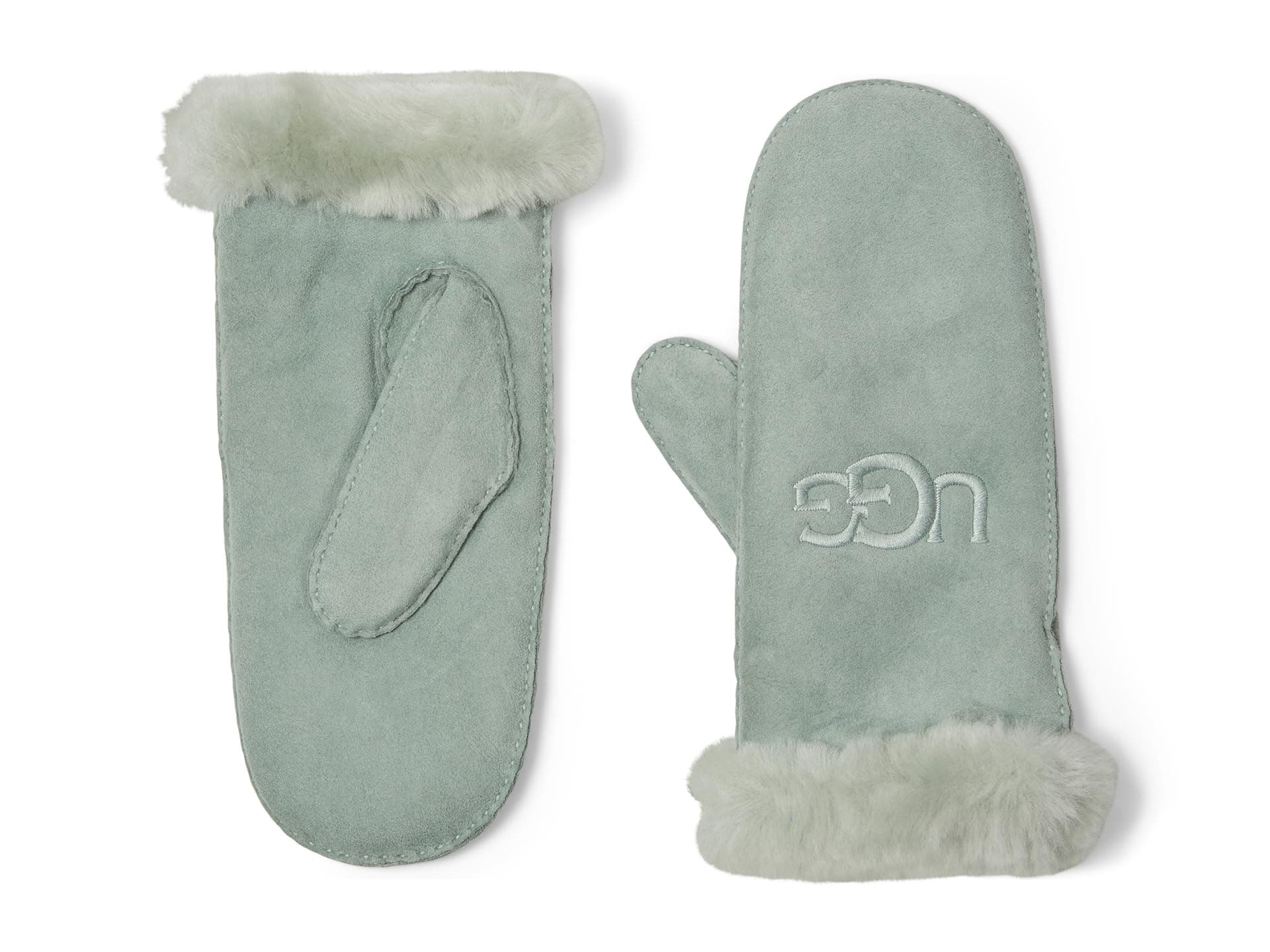 UGG Sheepskin Embroider Mitten — cor Cinza