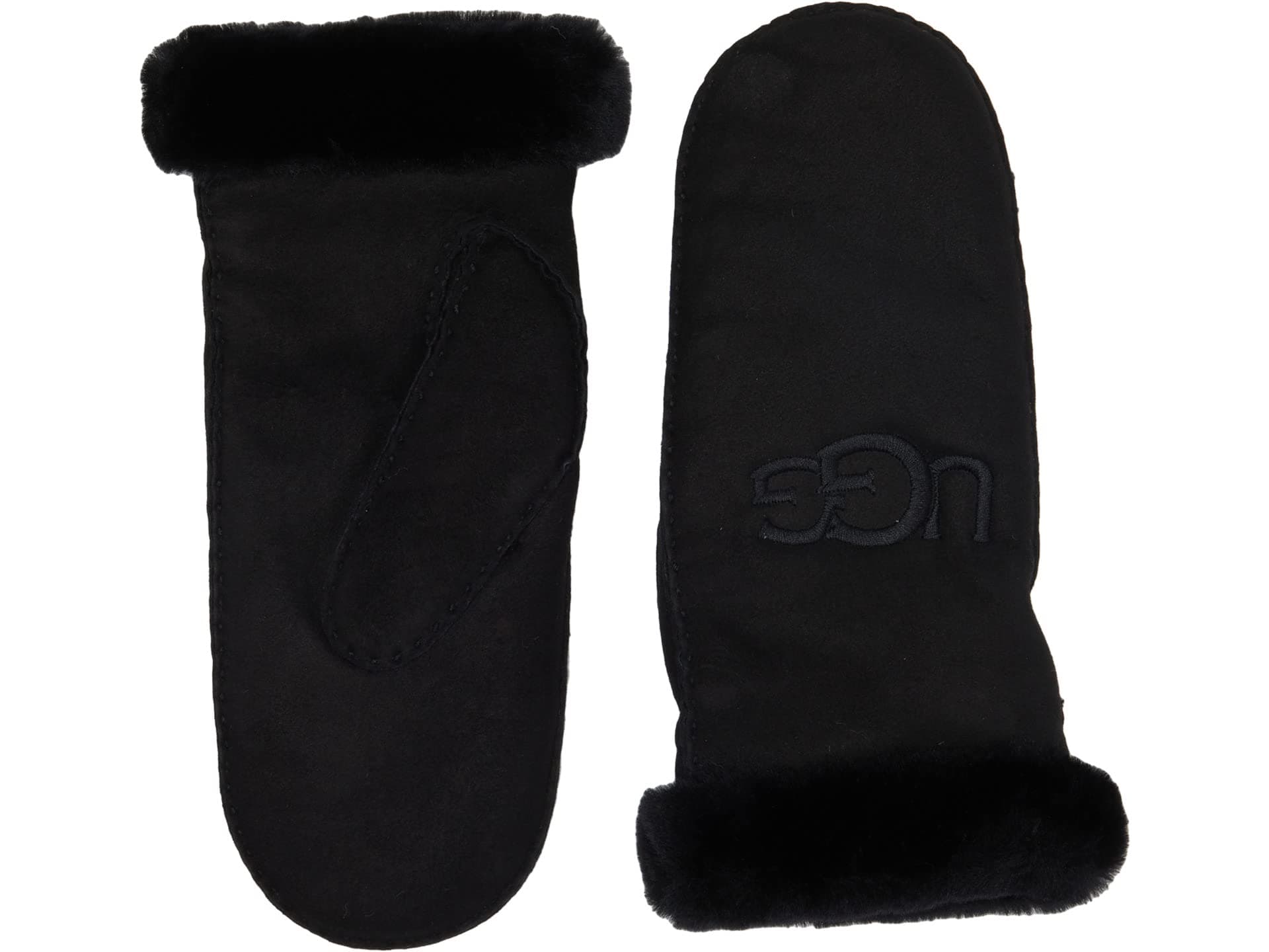 UGG Sheepskin Embroider Mitten — cor Preto