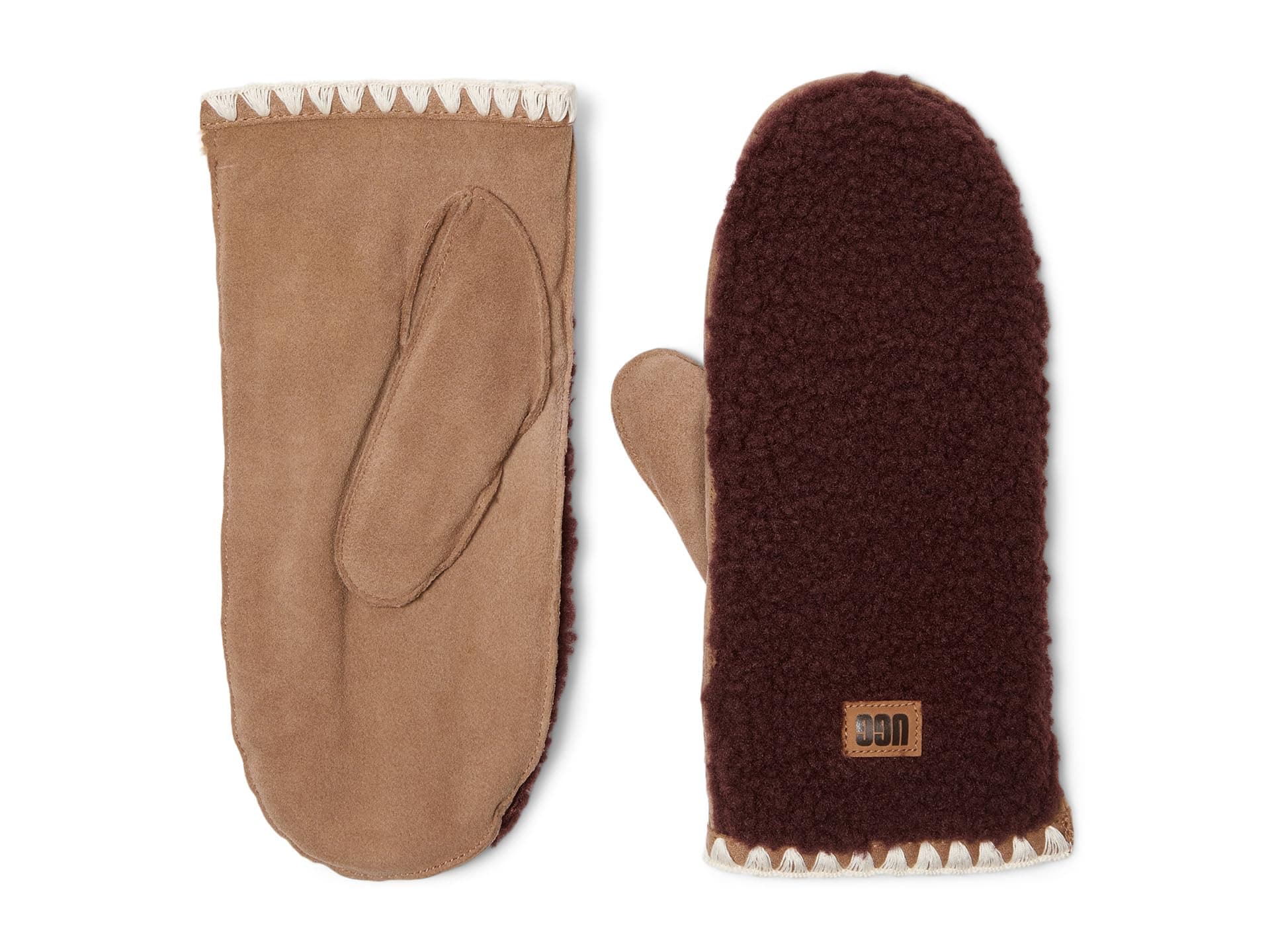 UGG Uggfluff Scalloped Mitten — cor Roxo