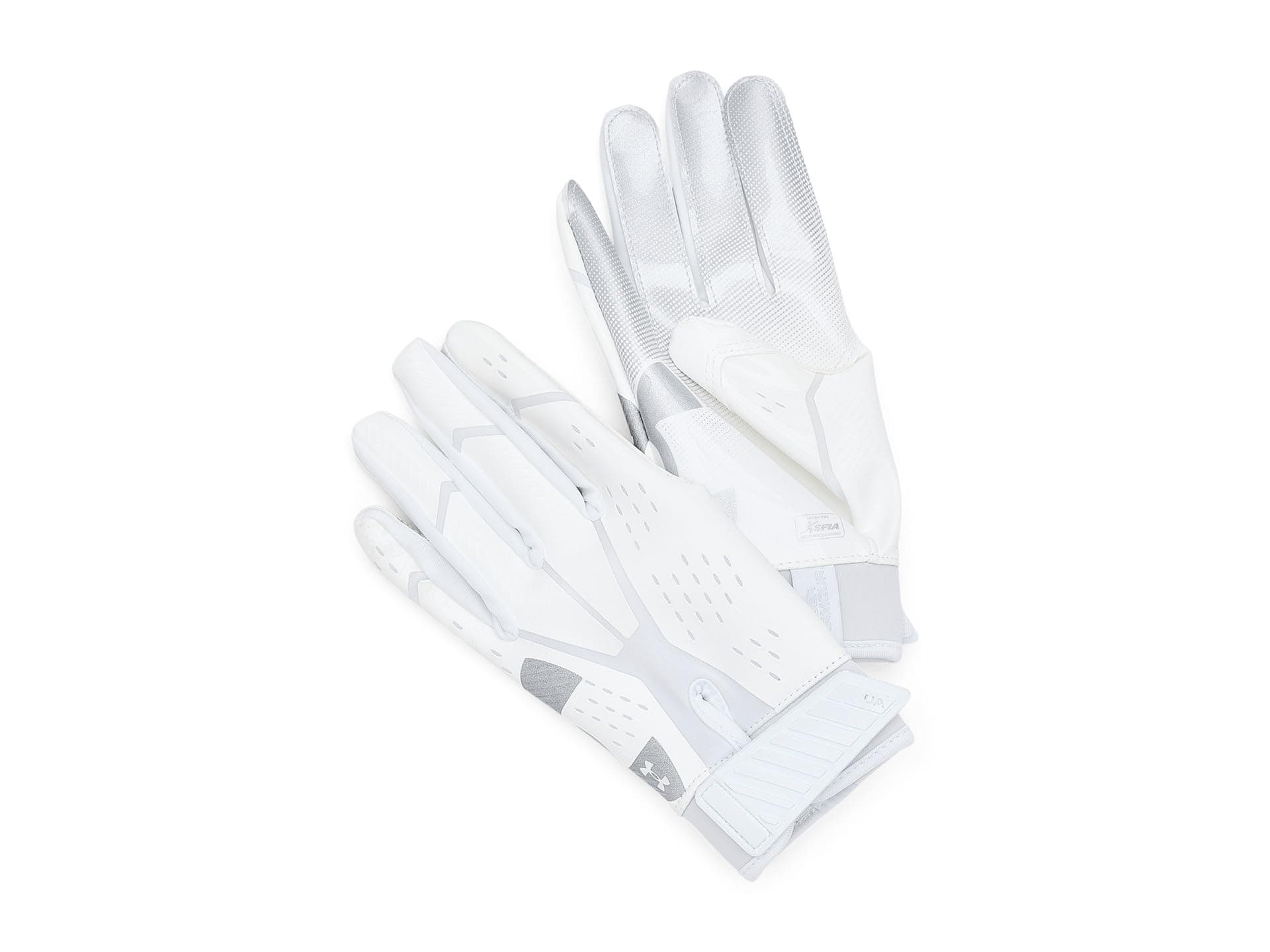 Under Armour Blur Football Gloves — cor Prata