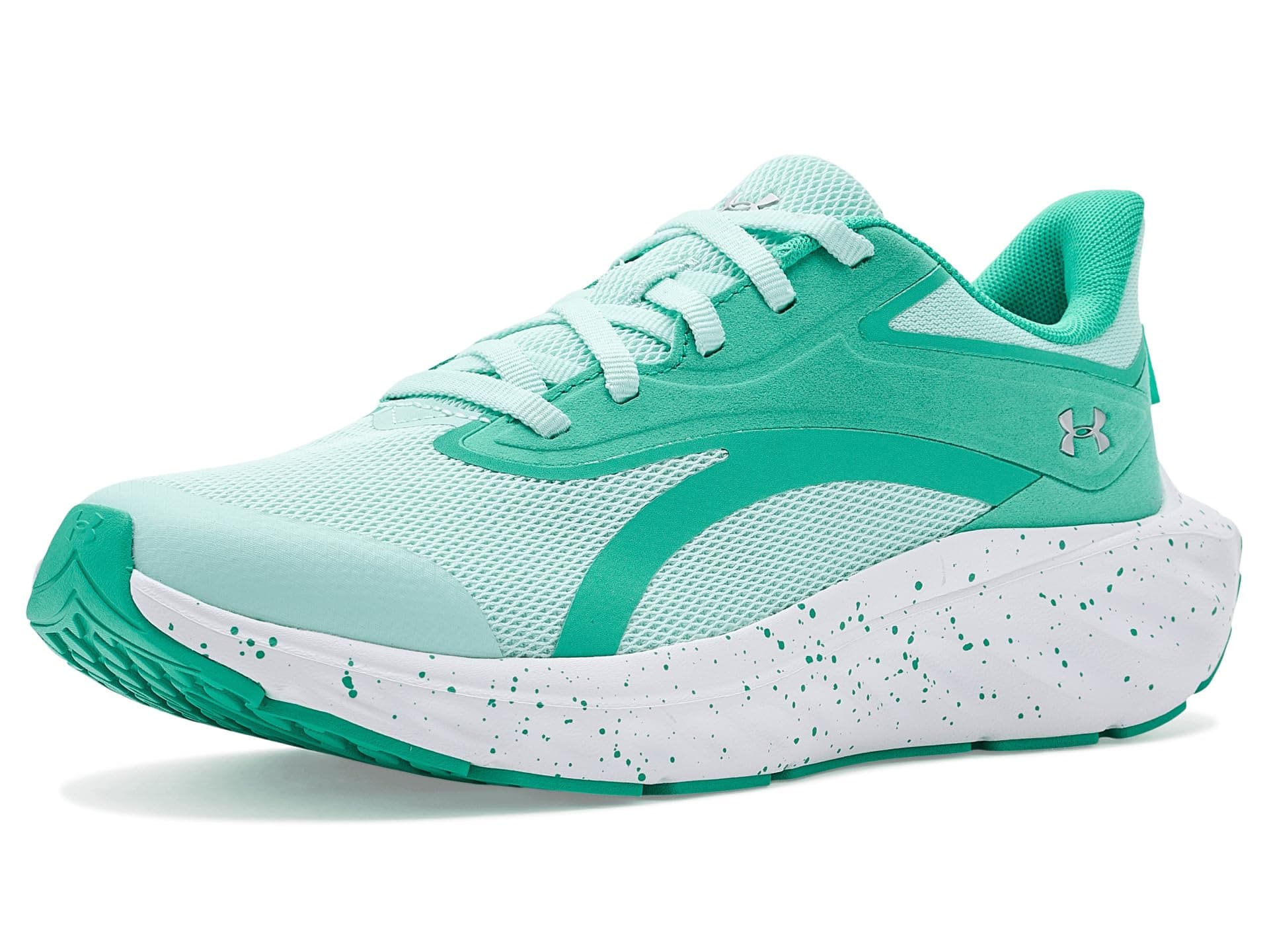 Under Armour Kids Ascend Running Shoes (Big Kid) — cor Prata