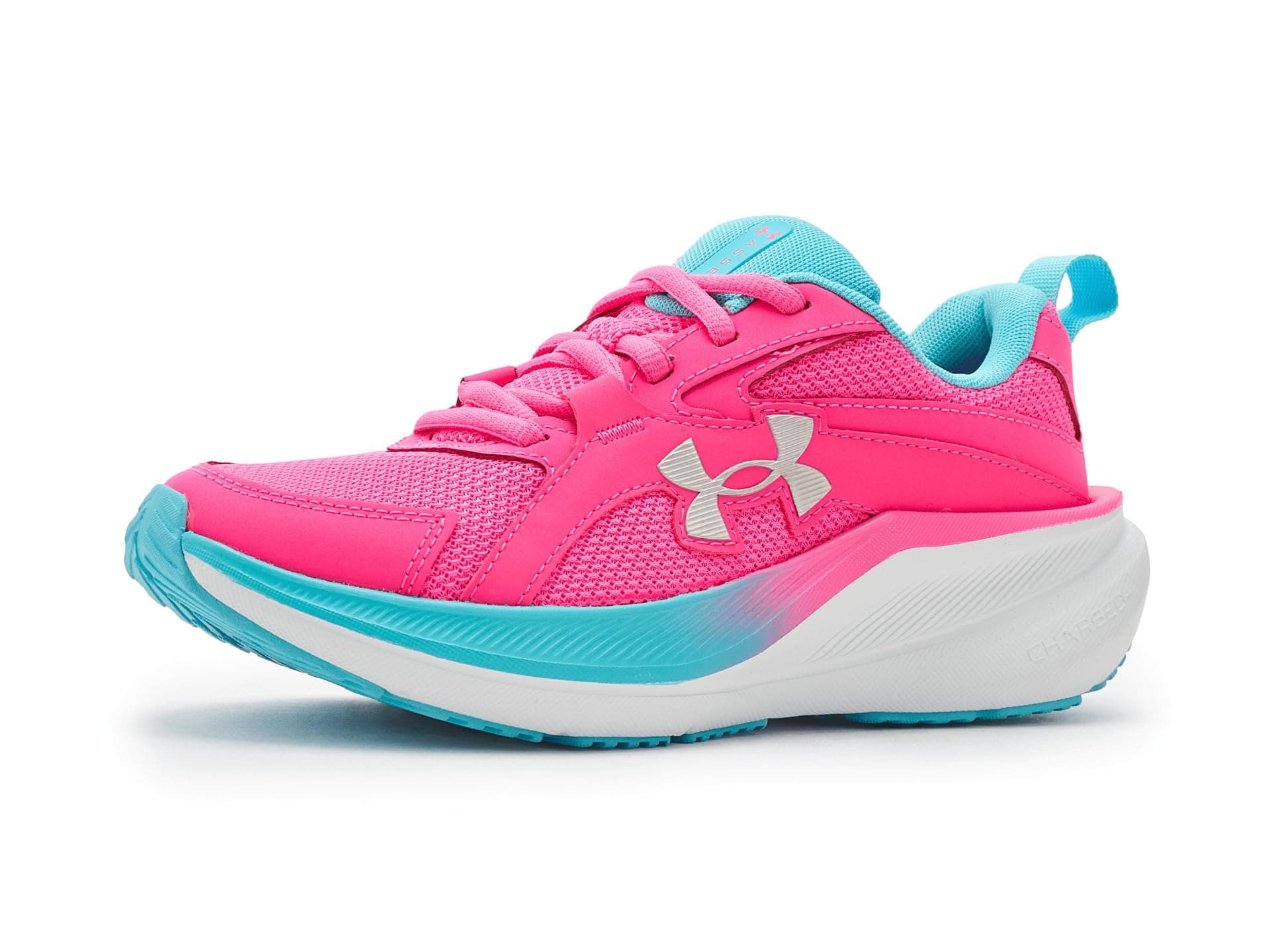 Under Armour Kids Charged Assert 11 (Big Kid) — cor Pink