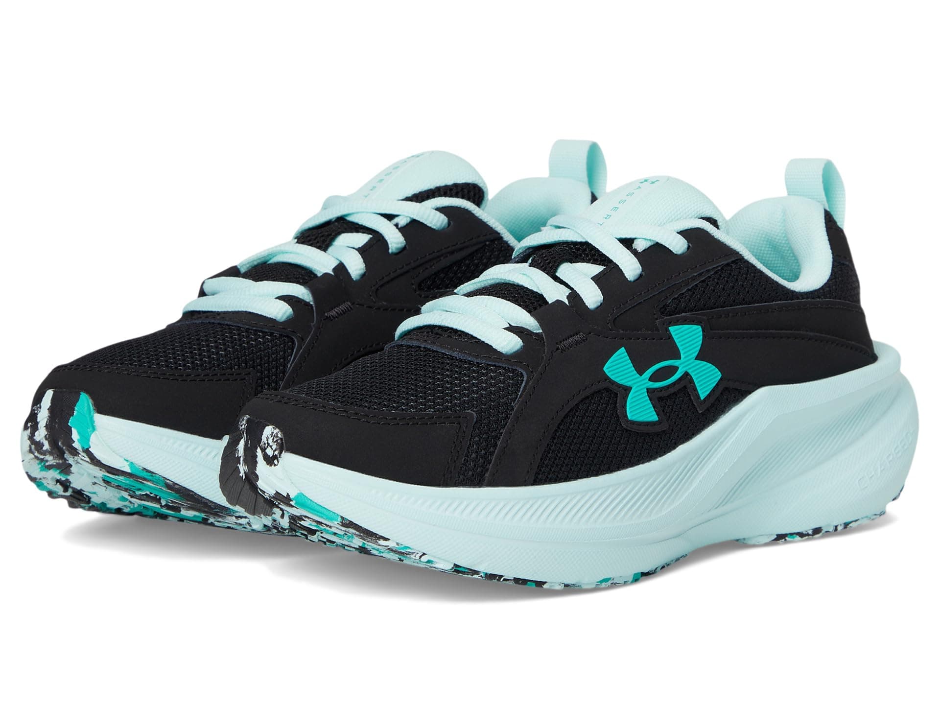Under Armour Kids Charged Assert 11 (Big Kid) — cor Preto