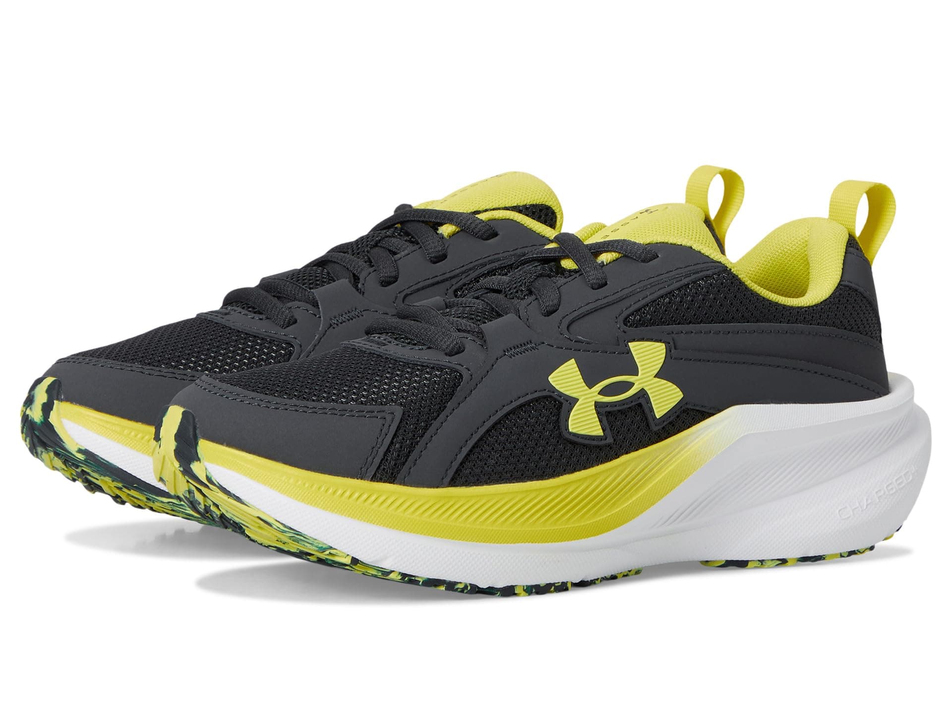 Under Armour Kids Charged Assert 11 (Big Kid) — cor Amarelo