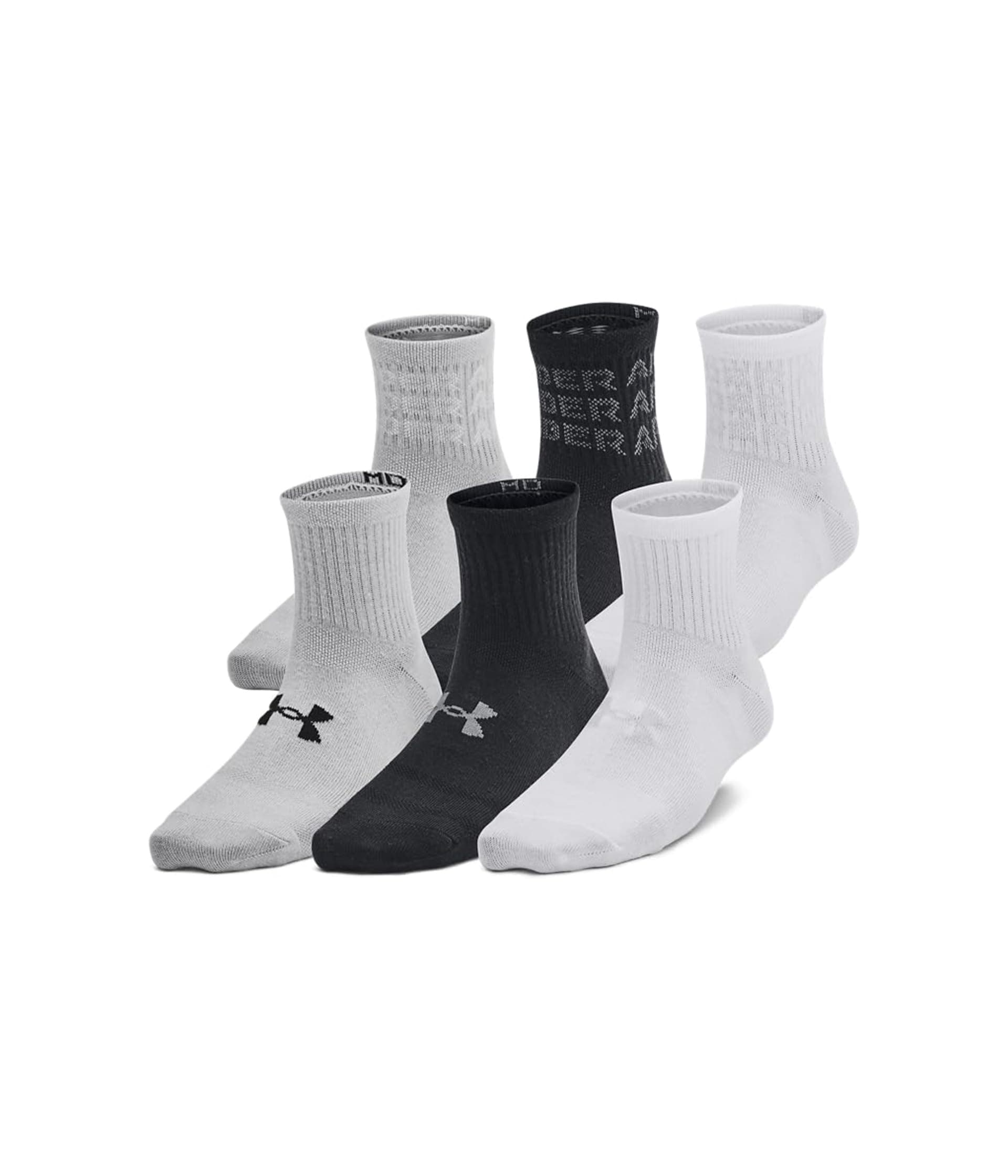 Under Armour Kids Essential Quarter Socks 6-Pack (Little Kid/Big Kid) — vista principal