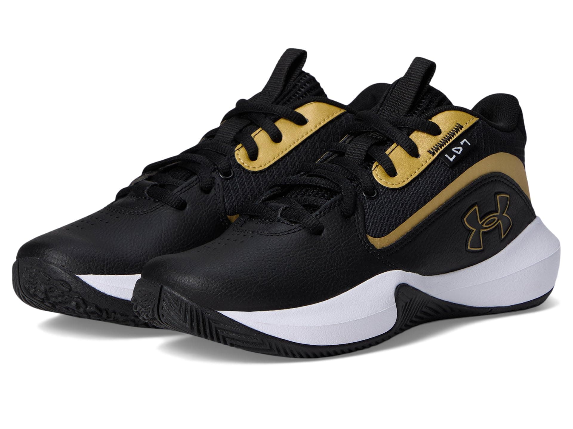Under Armour Kids Grade School Lockdown 7 (Big Kid) — cor Dourado