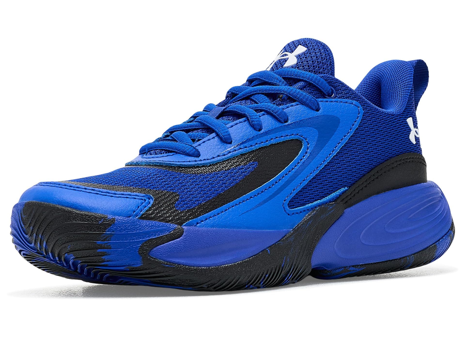 Under Armour Kids Grade School Size Lockdown 8 Basketball Shoes (Big Kid) — cor Preto