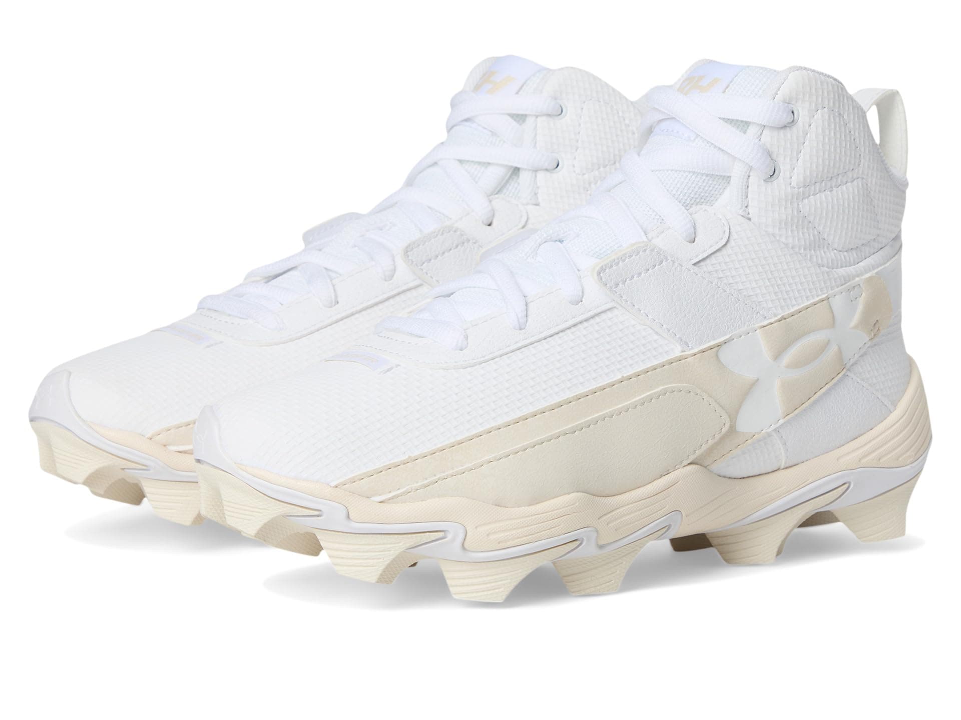 Under Armour Kids Harper 10 Jr RM Baseball Cleats (Toddler/Little Kid/Big Kid) — cor Branco