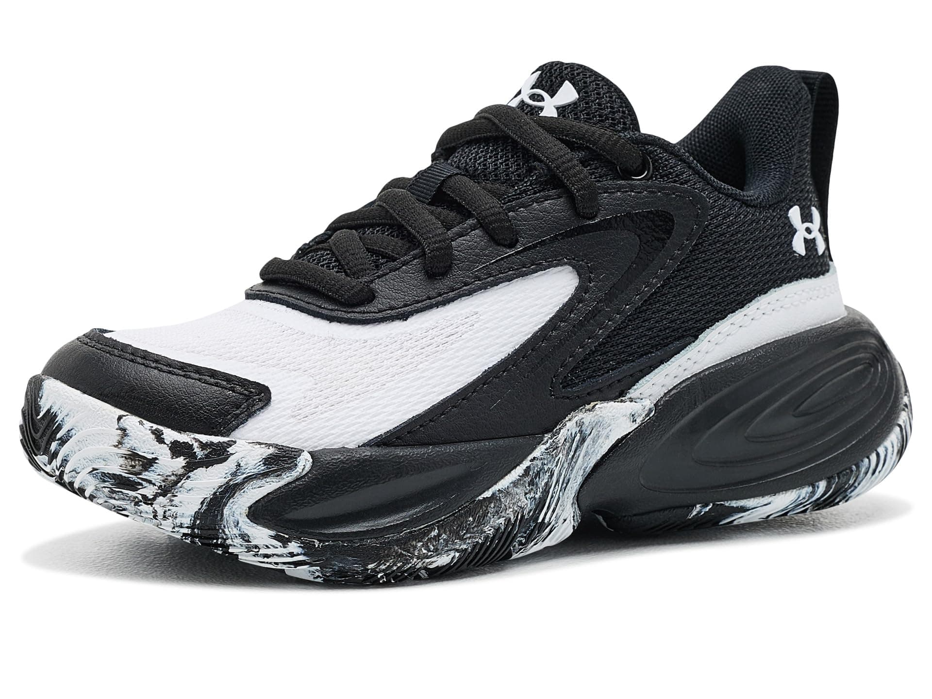 Under Armour Kids Pre School Size Lockdown 8 Basketball Shoes (Little Kid) — cor Preto