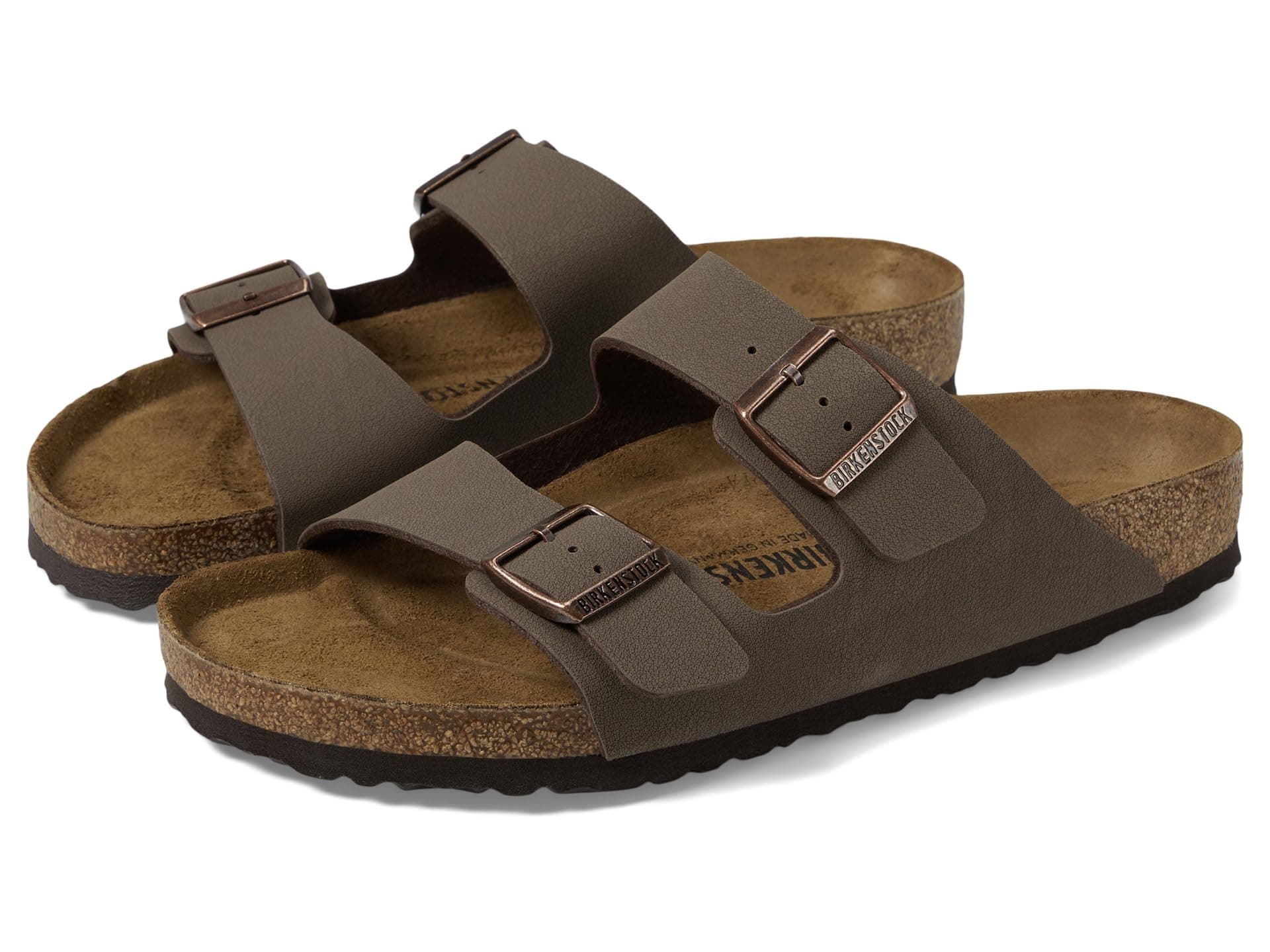 Birkenstock Arizona - Birkibuc (Unisex) — cor Marrom