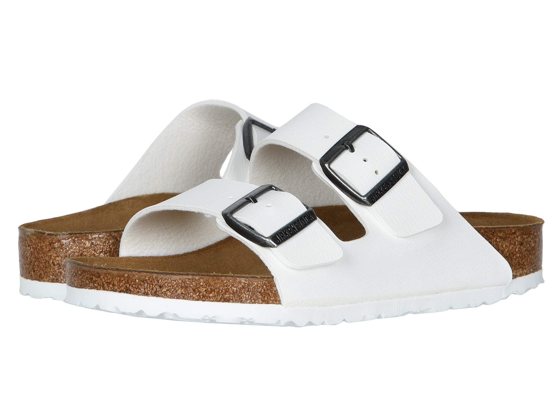 Birkenstock Arizona - Birko-Flor (Unisex) — cor Branco