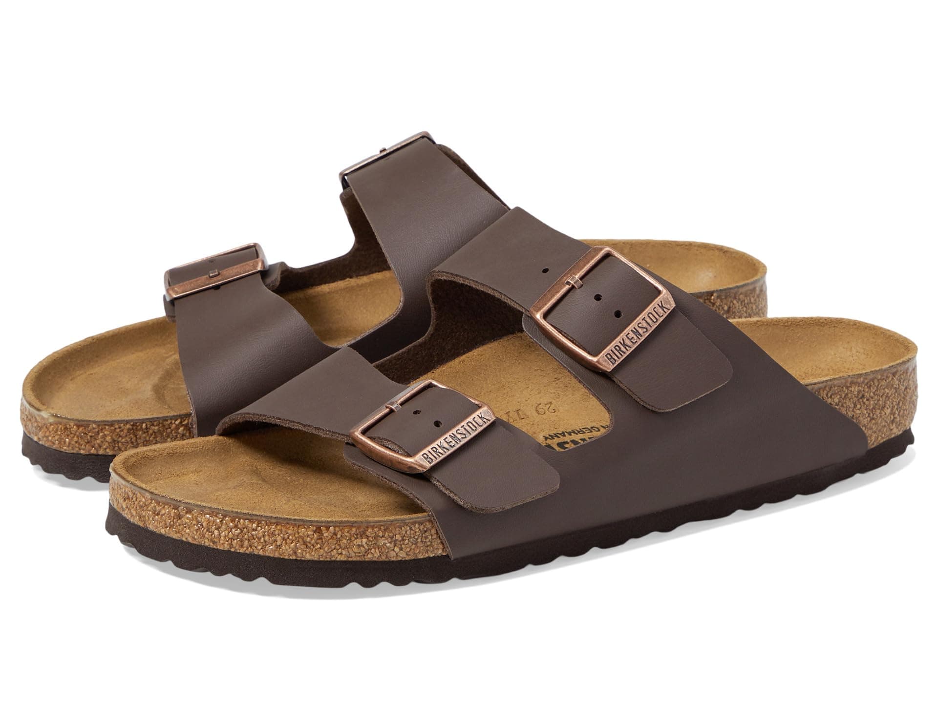 Birkenstock Arizona - Birko-Flor (Unisex) — cor Marrom