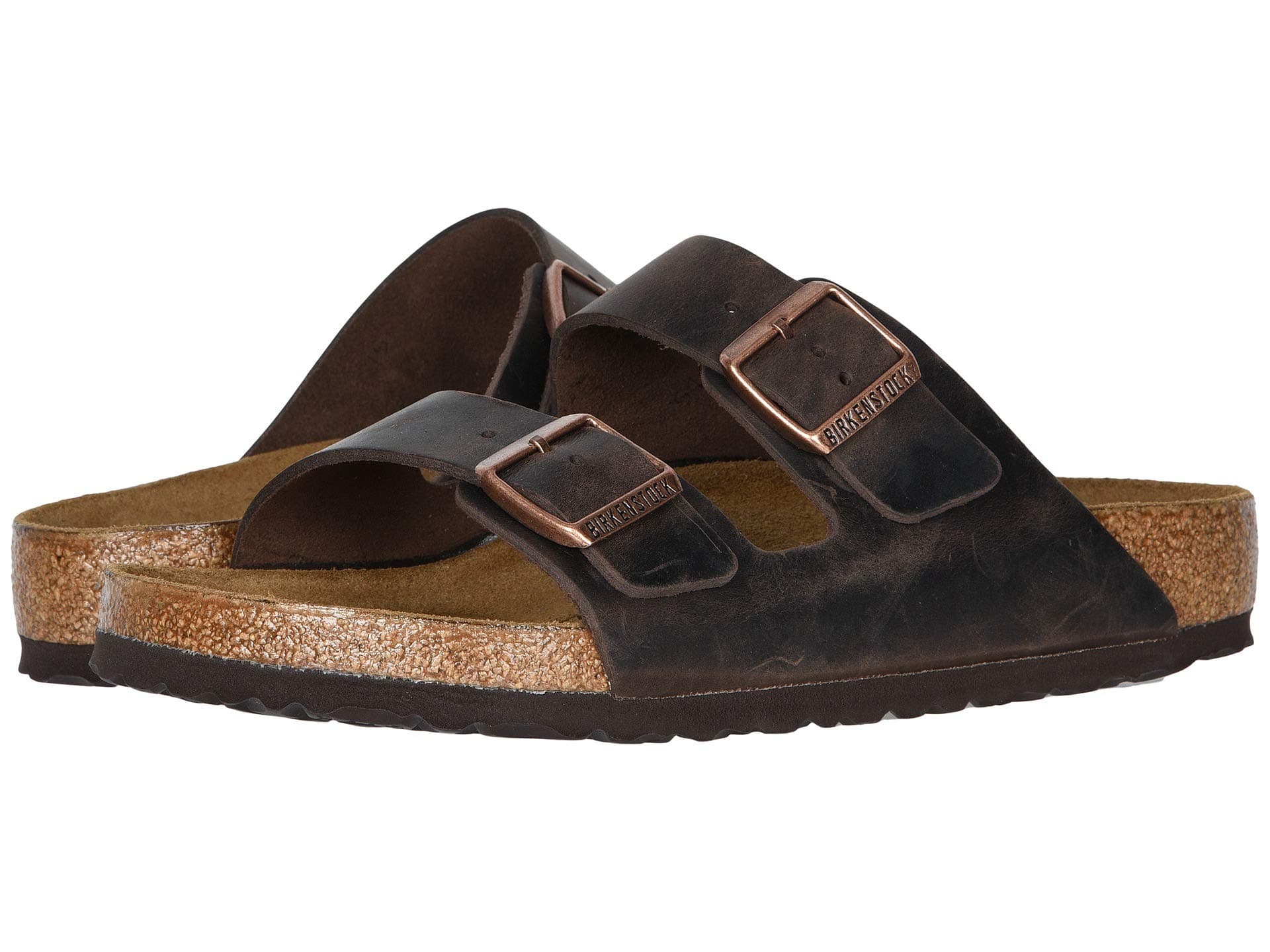 Birkenstock Arizona - Oiled Leather (Unisex) — cor Marrom