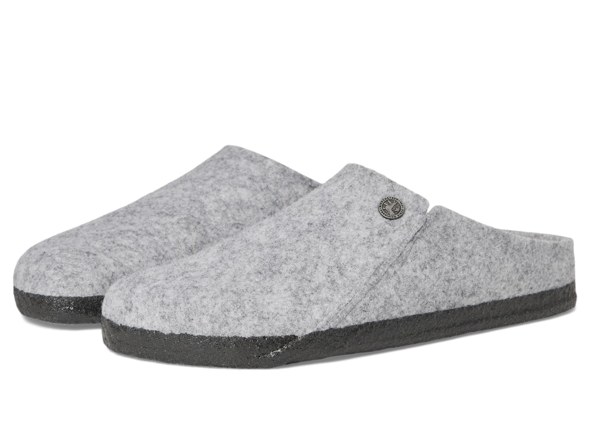 Birkenstock Zermatt Shearling Slipper Clog (Unisex) — cor Cinza