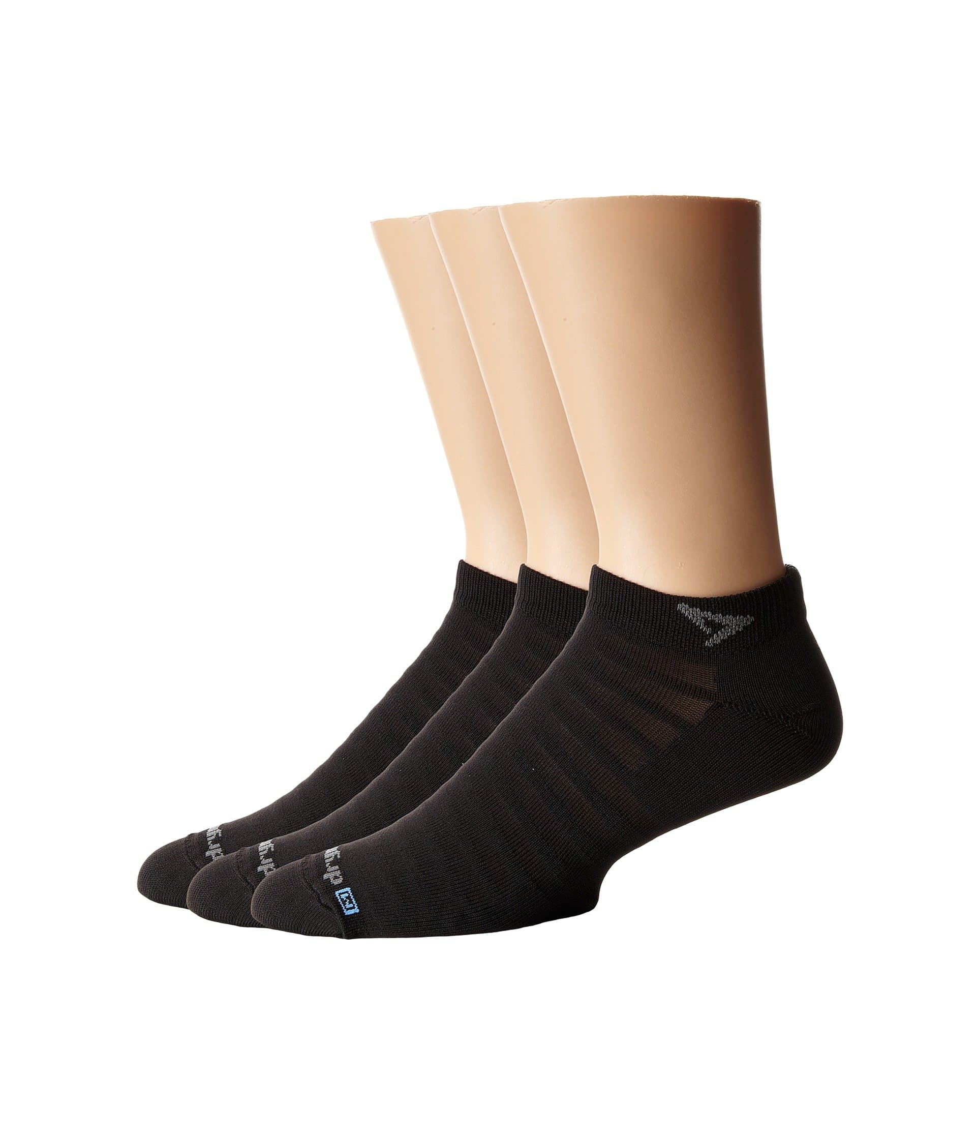 Drymax Hyper Thin Running v4 Mini Crew 3-Pair Pack — cor Preto