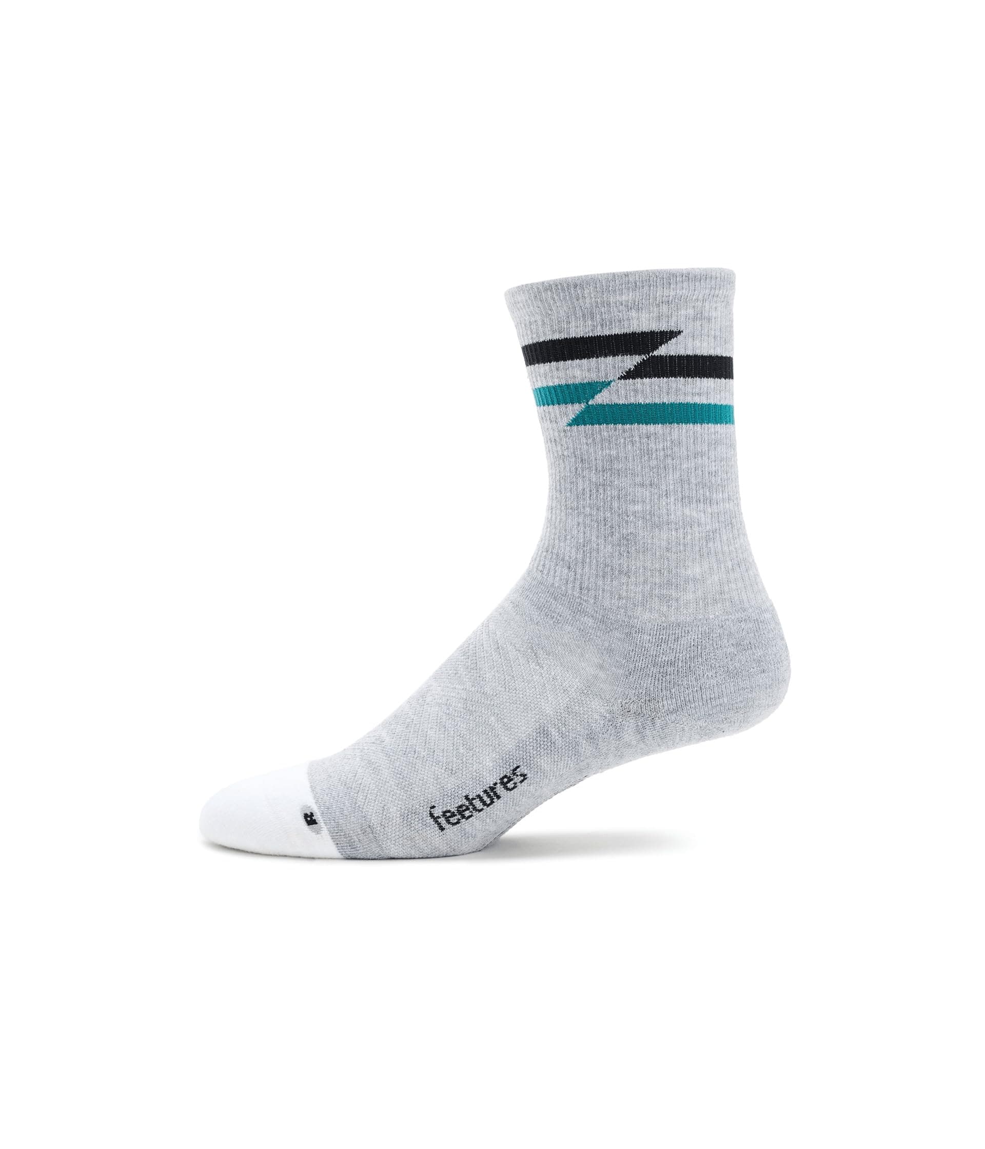 Feetures Elite Max Cushion Mini Crew — cor Cinza