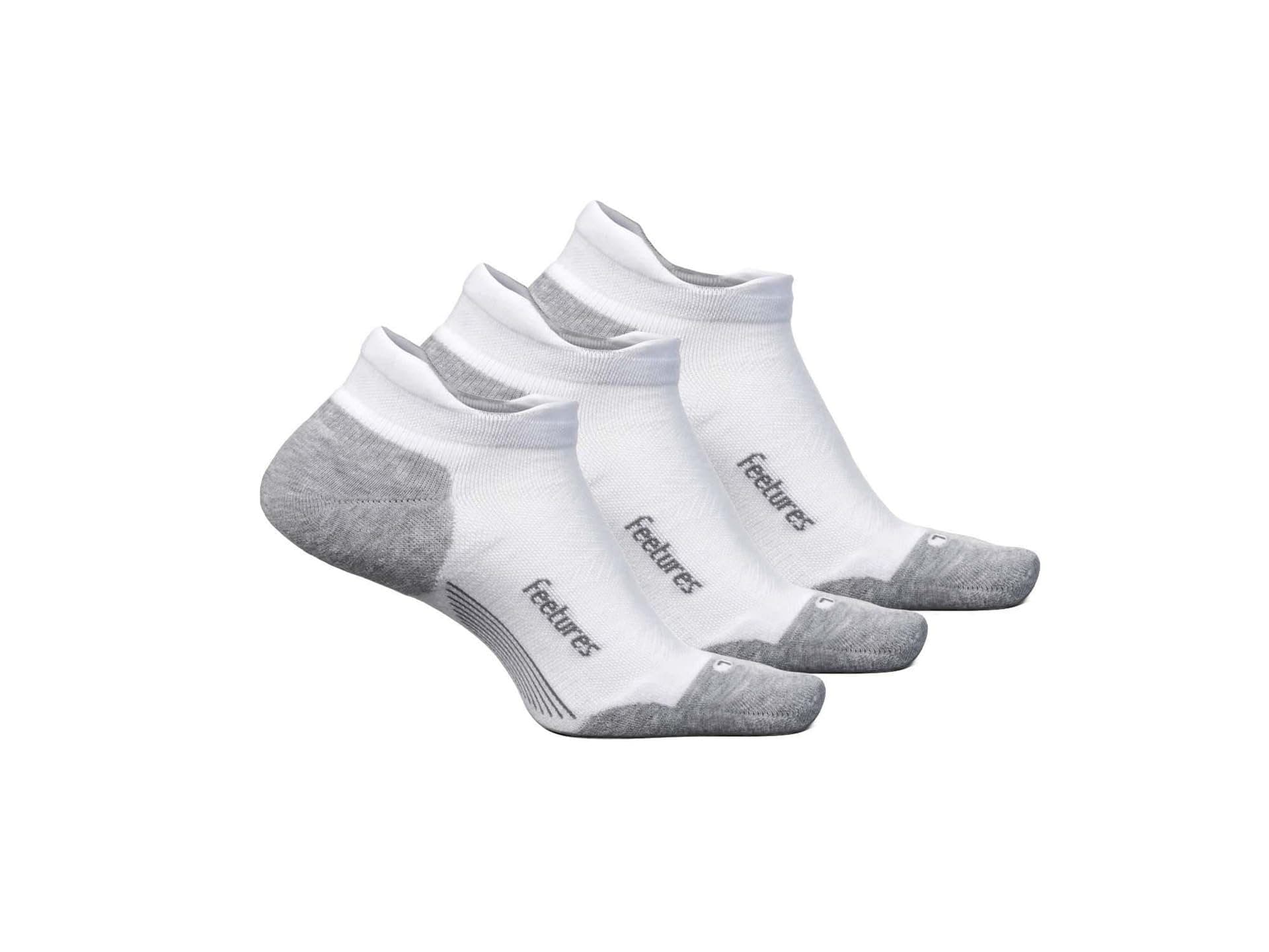 Feetures Elite Max Cushion No Show Tab 3-Pair Pack — cor Branco