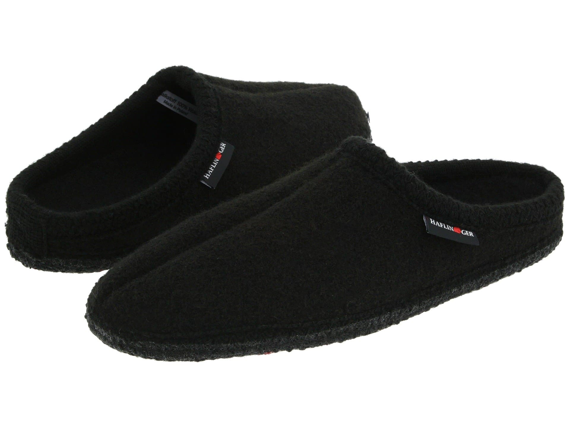 Haflinger AS Classic Slipper — cor Preto