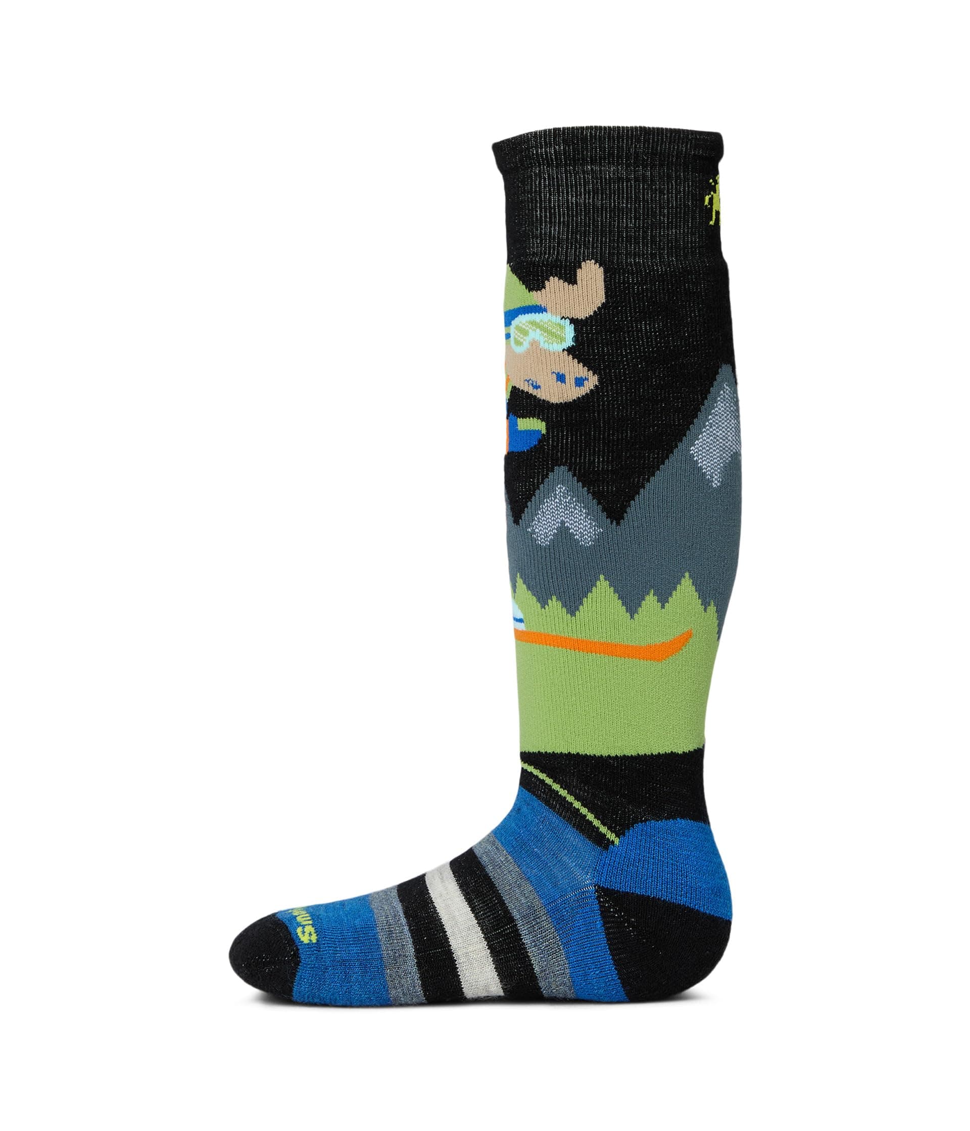 Smartwool Kids Wintersport Full Mountain Moose Pattern OTC Socks (Toddler/Little Kid/Big Kid) — vista principal