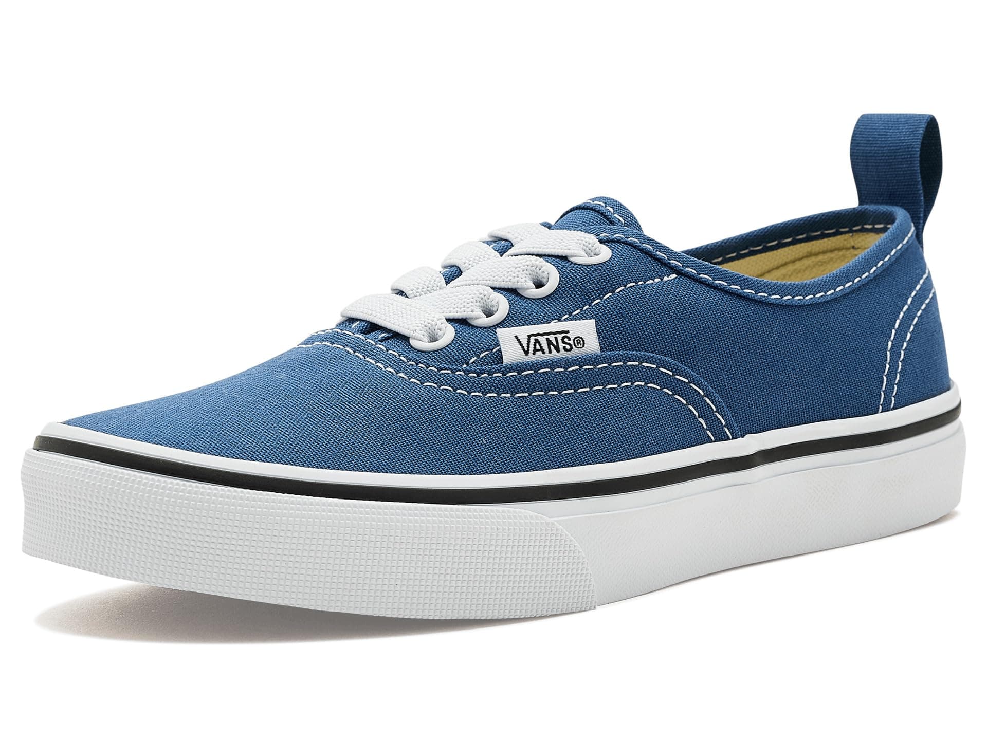 Vans Kids Authentic Elastic Lace (Little Kid) — cor Marinho