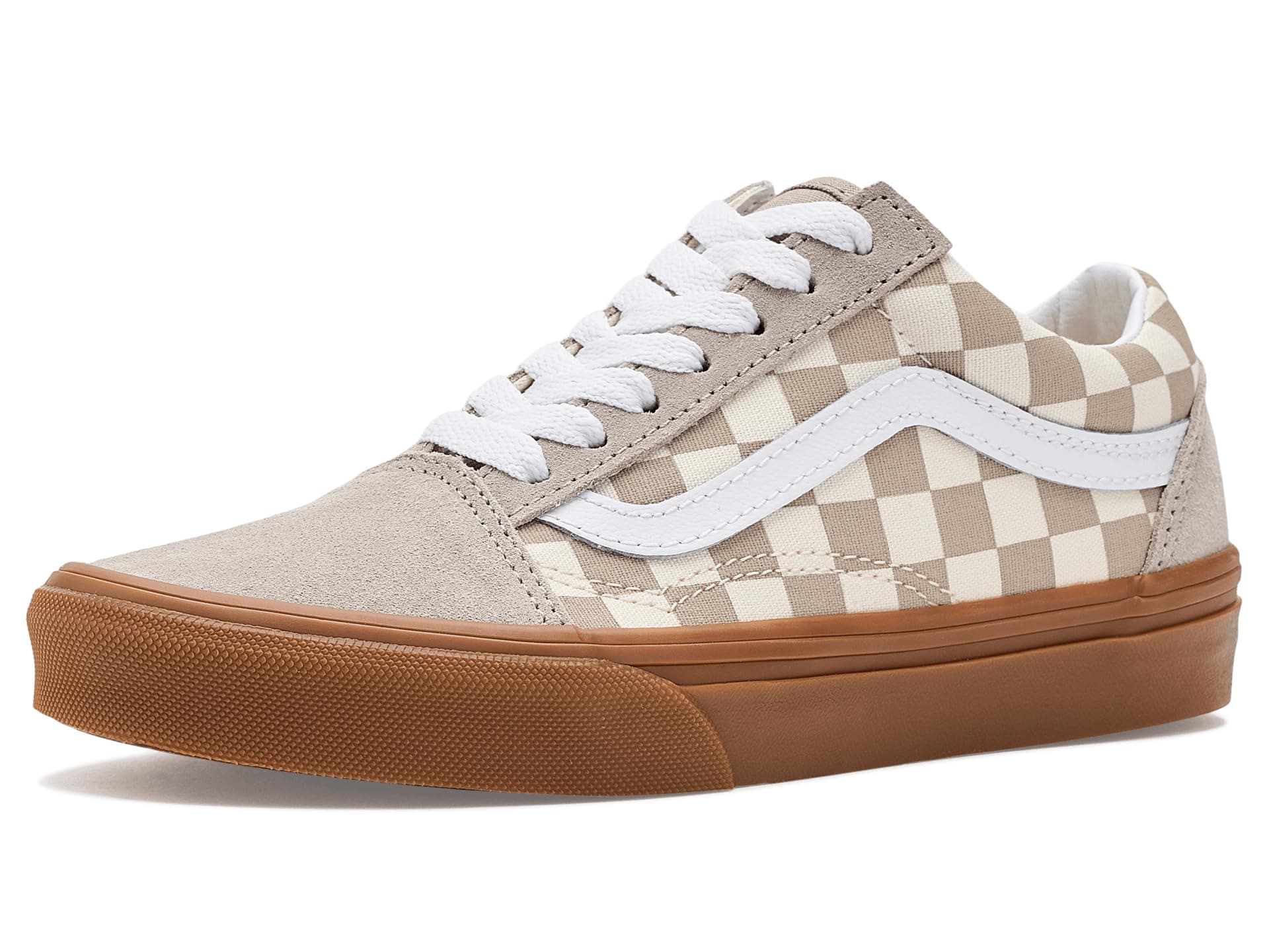 Vans Kids Old Skool (Big Kid) — cor Bege