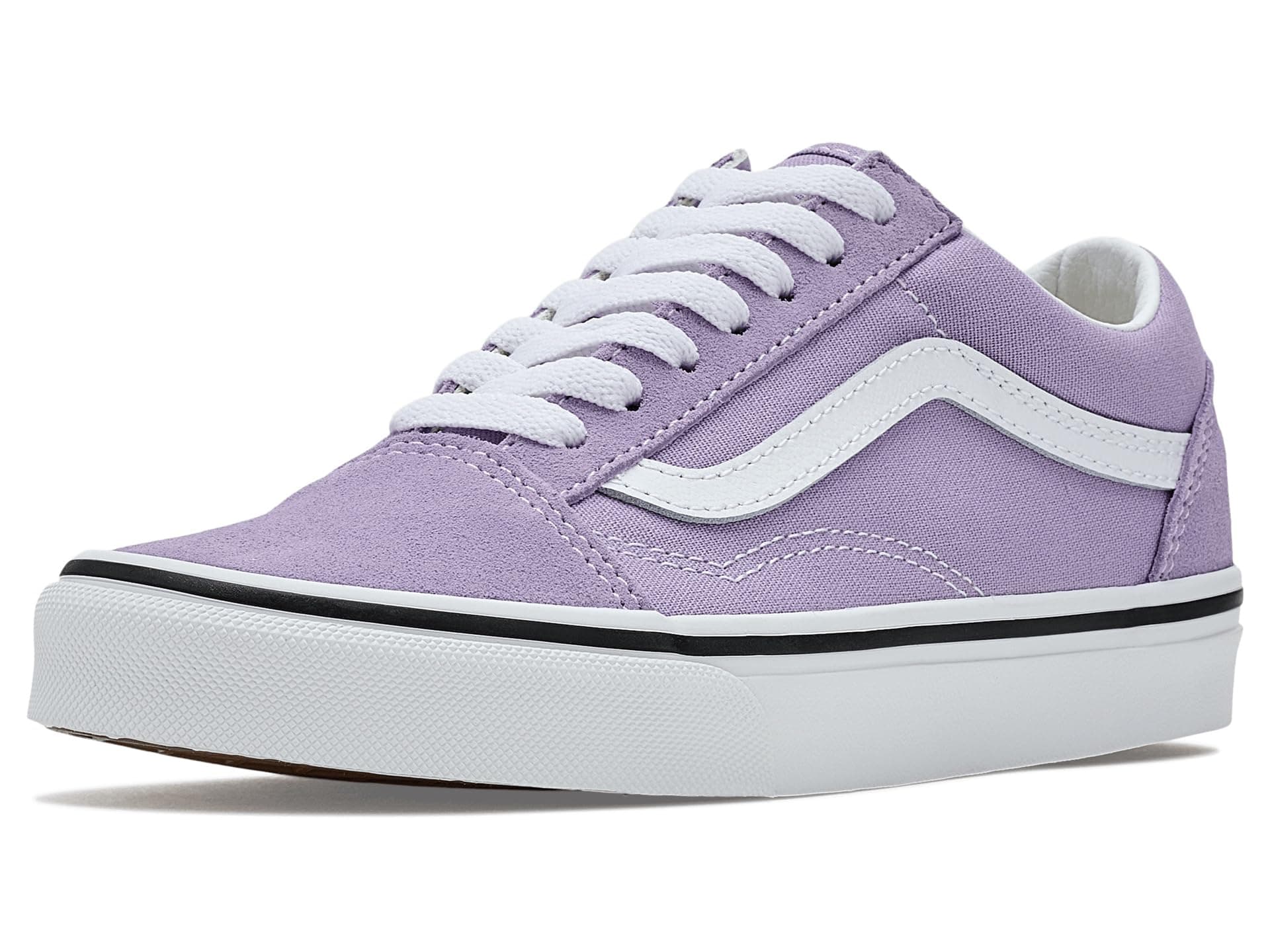 Vans Kids Old Skool (Big Kid) — cor Roxo