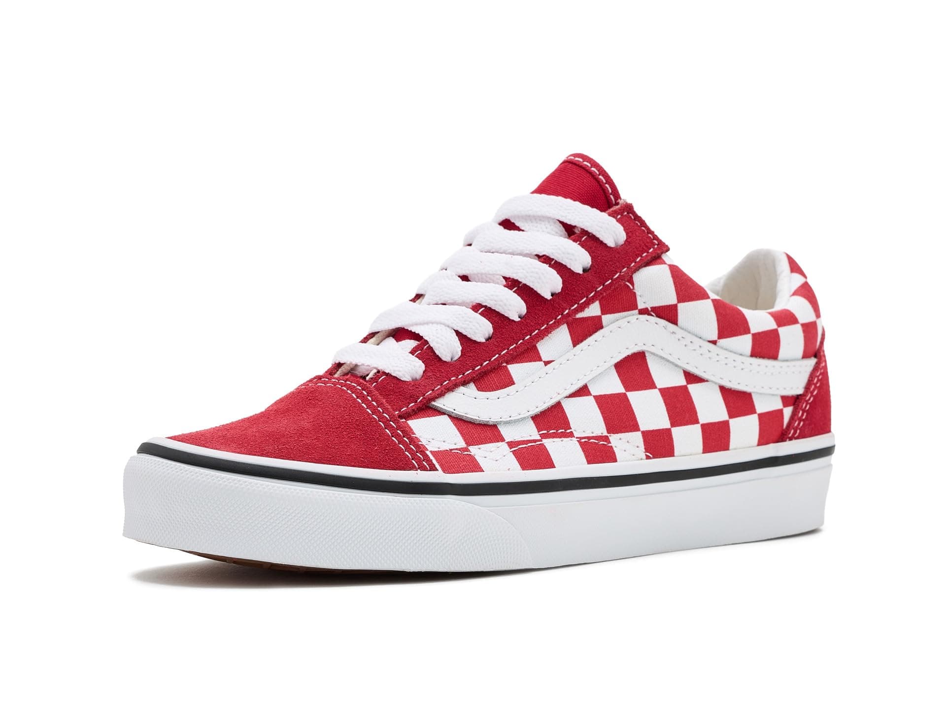 Vans Kids Old Skool (Big Kid) — cor Vermelho