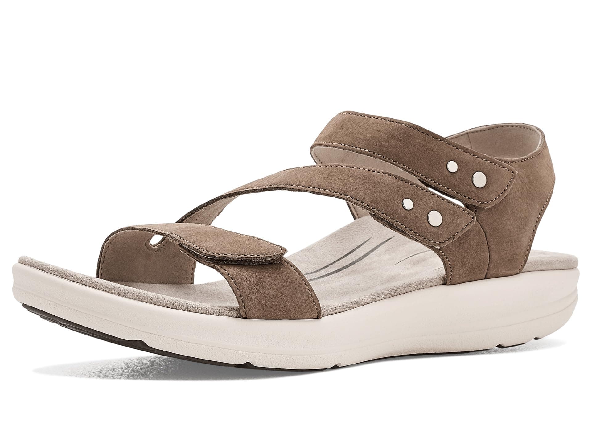 Aetrex Savannah Platform Sandals — cor Bege
