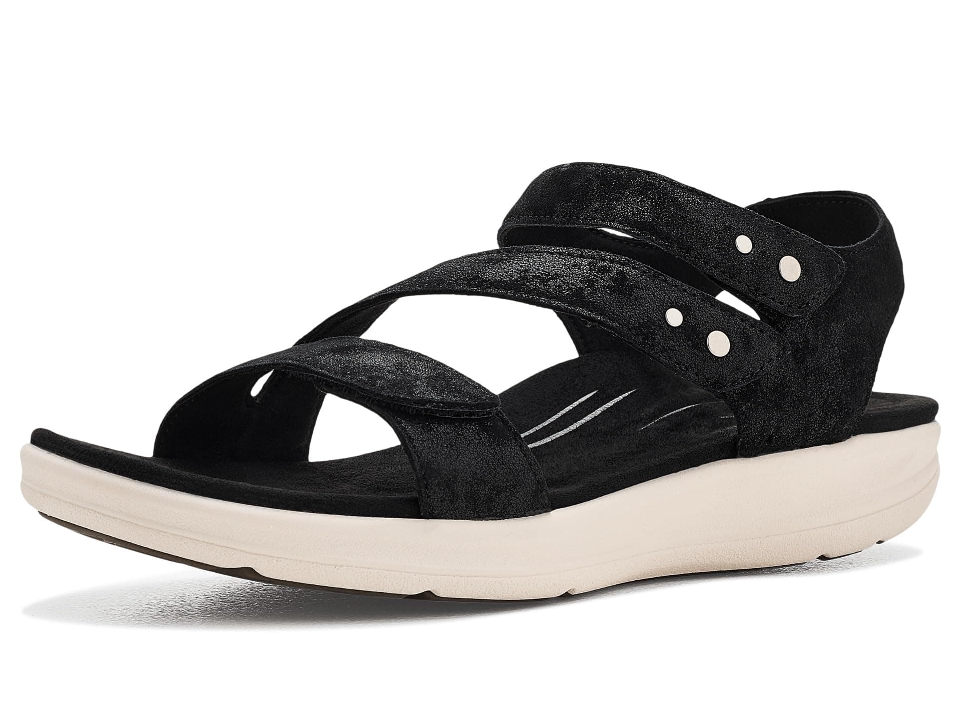 Aetrex Savannah Platform Sandals — cor Preto