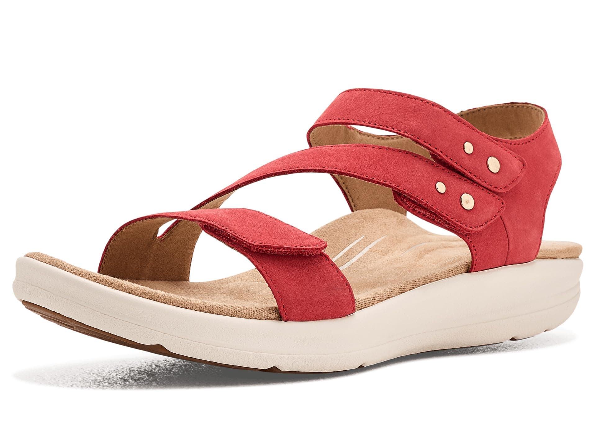 Aetrex Savannah Platform Sandals — cor Vermelho