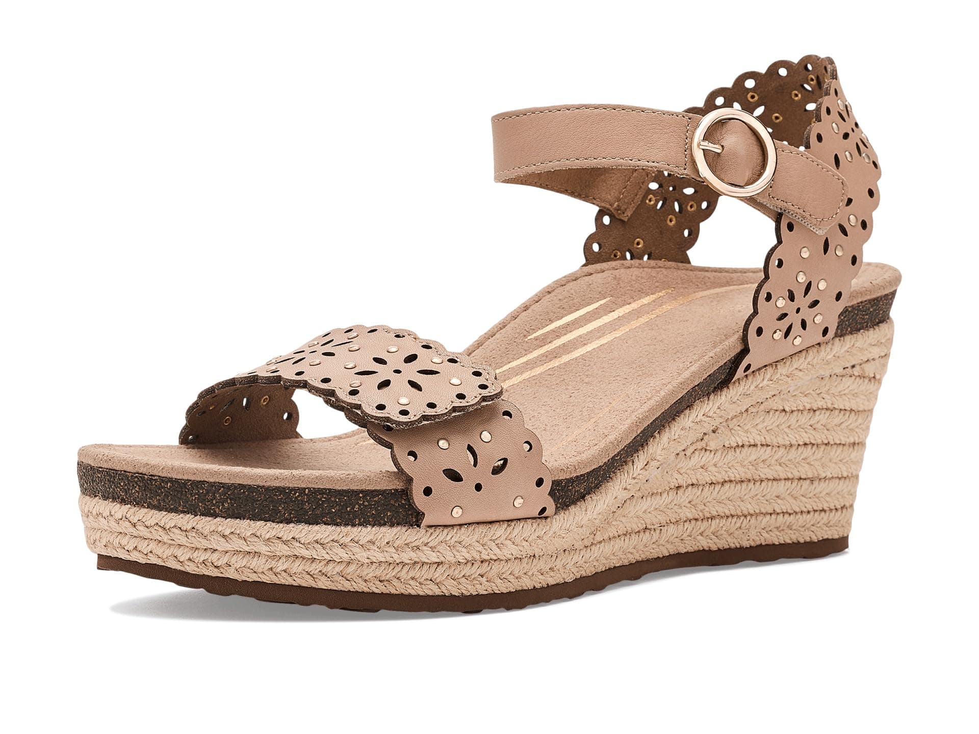 Aetrex Sydney Wedge Sandal — cor Bege