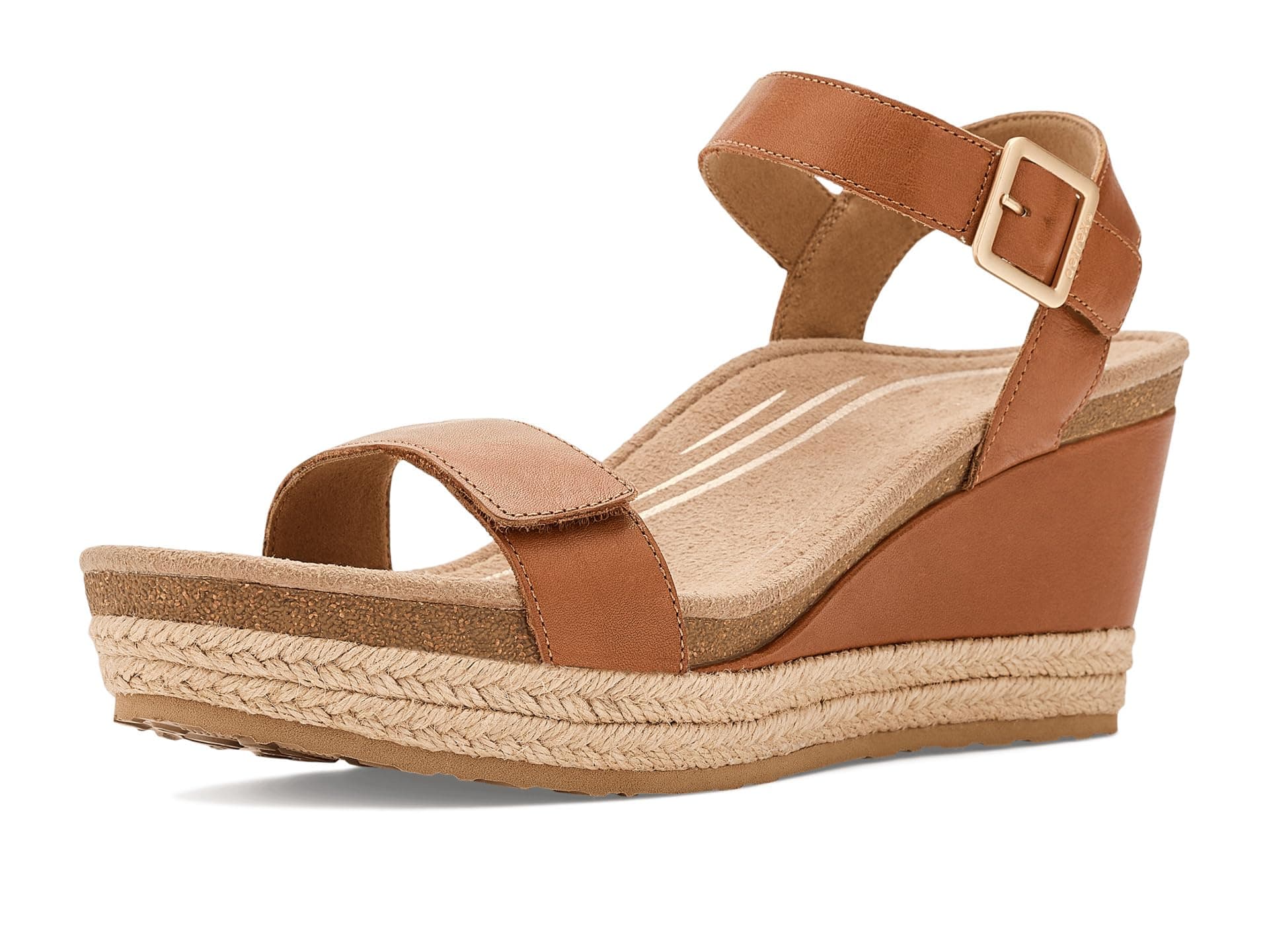 Aetrex Sydney Wedge Sandal — cor Caramelo