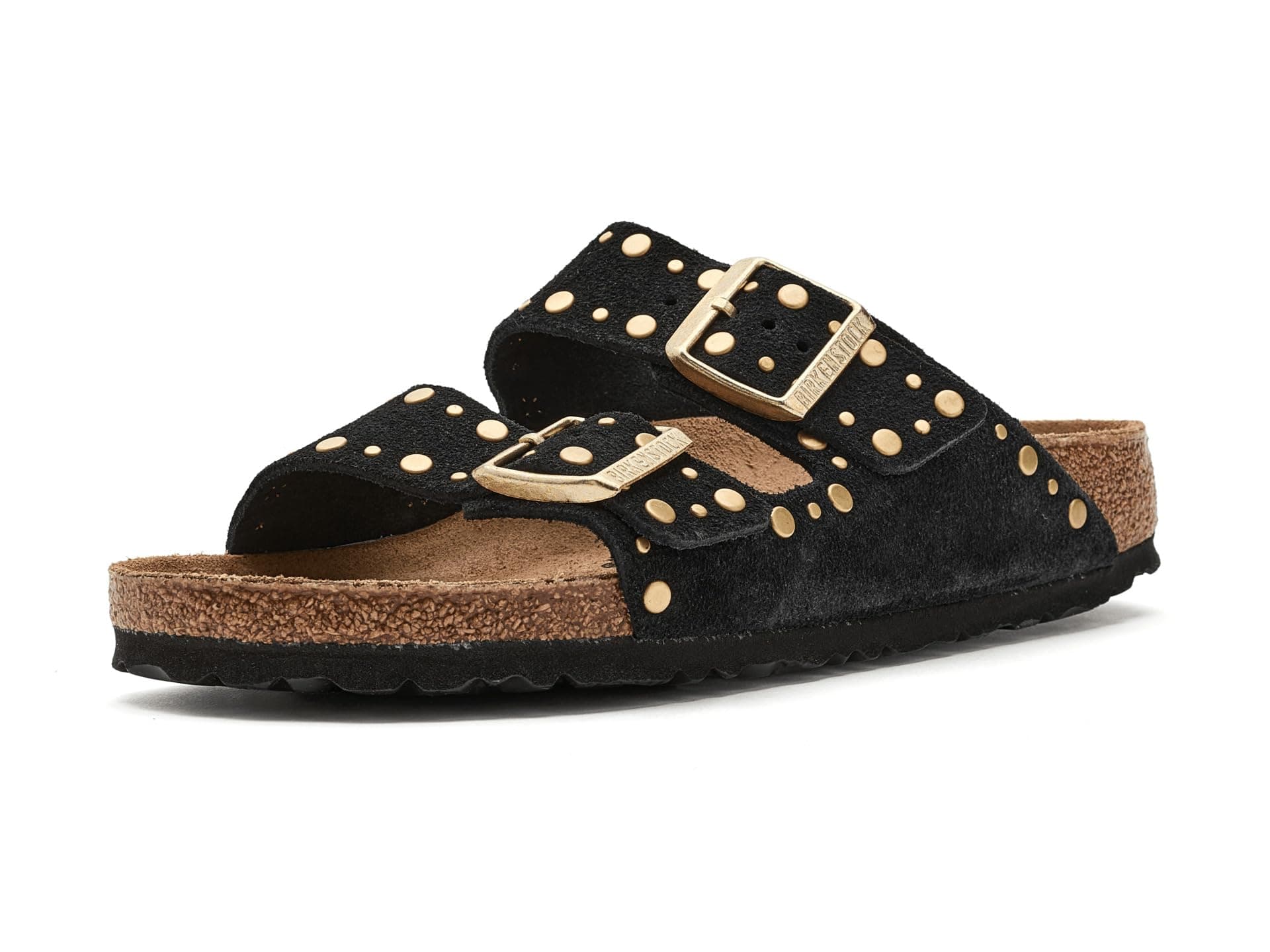 Birkenstock Arizona Rivets - Suede — cor Preto