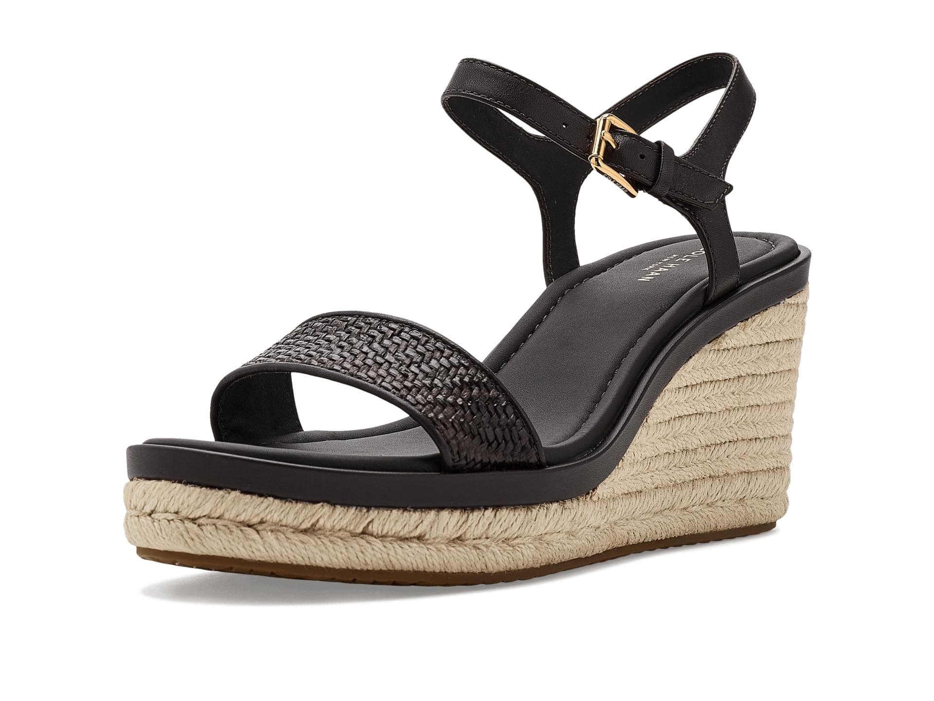 Cole Haan Cloudfeel Asbury Espadrille Wedge Sandals — cor Marrom