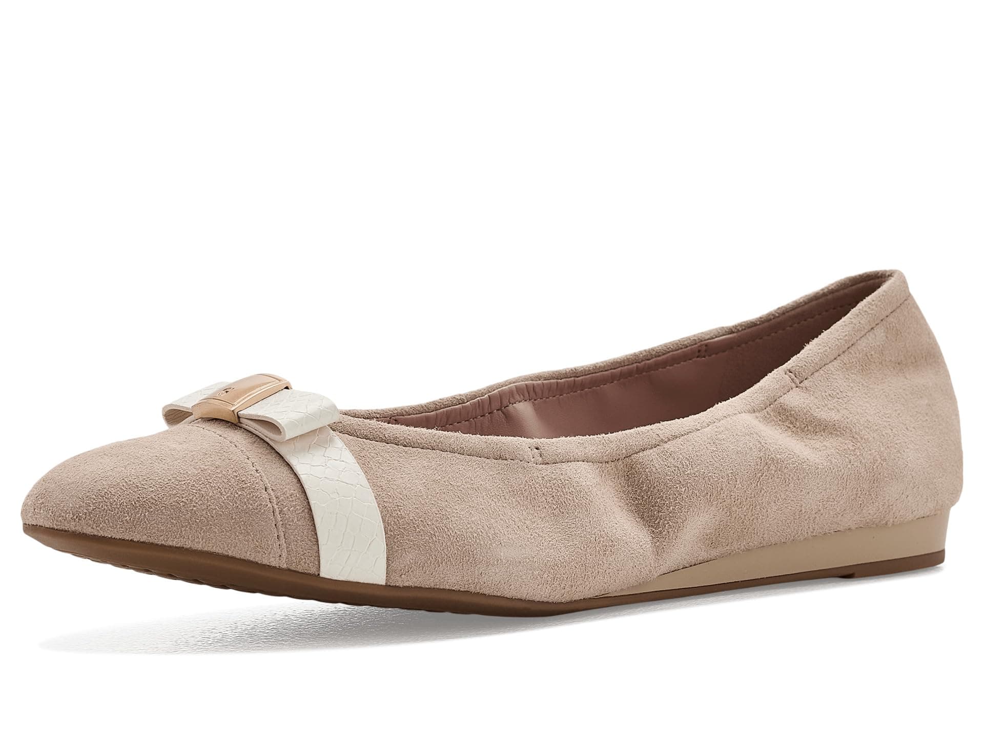 Cole Haan Go-to Tova Bow Ballet Flats — cor Bege