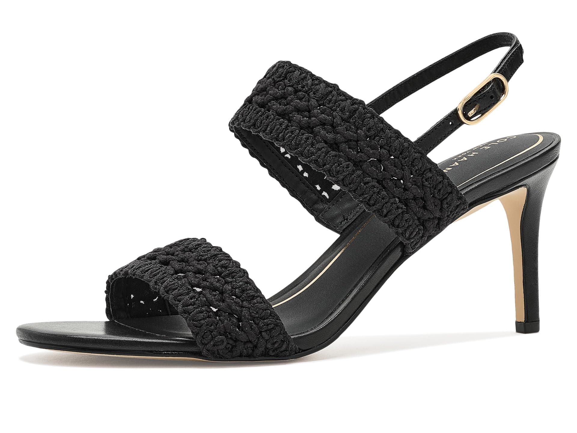 Cole Haan Harlan Double Band Sandals — cor Preto