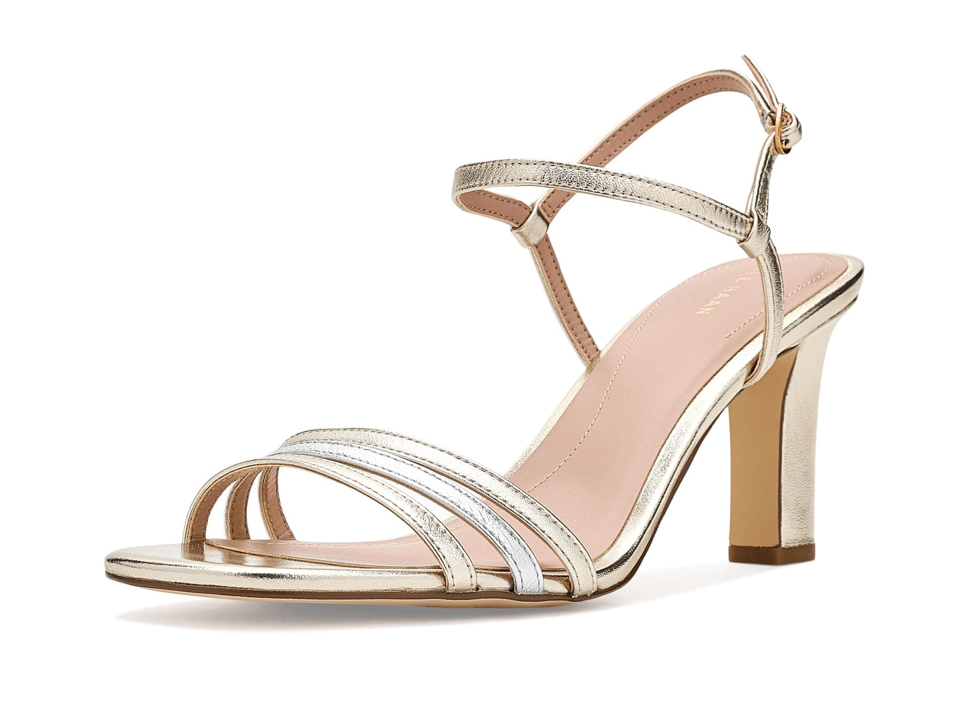 Cole Haan Michelina Strappy Sandals — cor Dourado