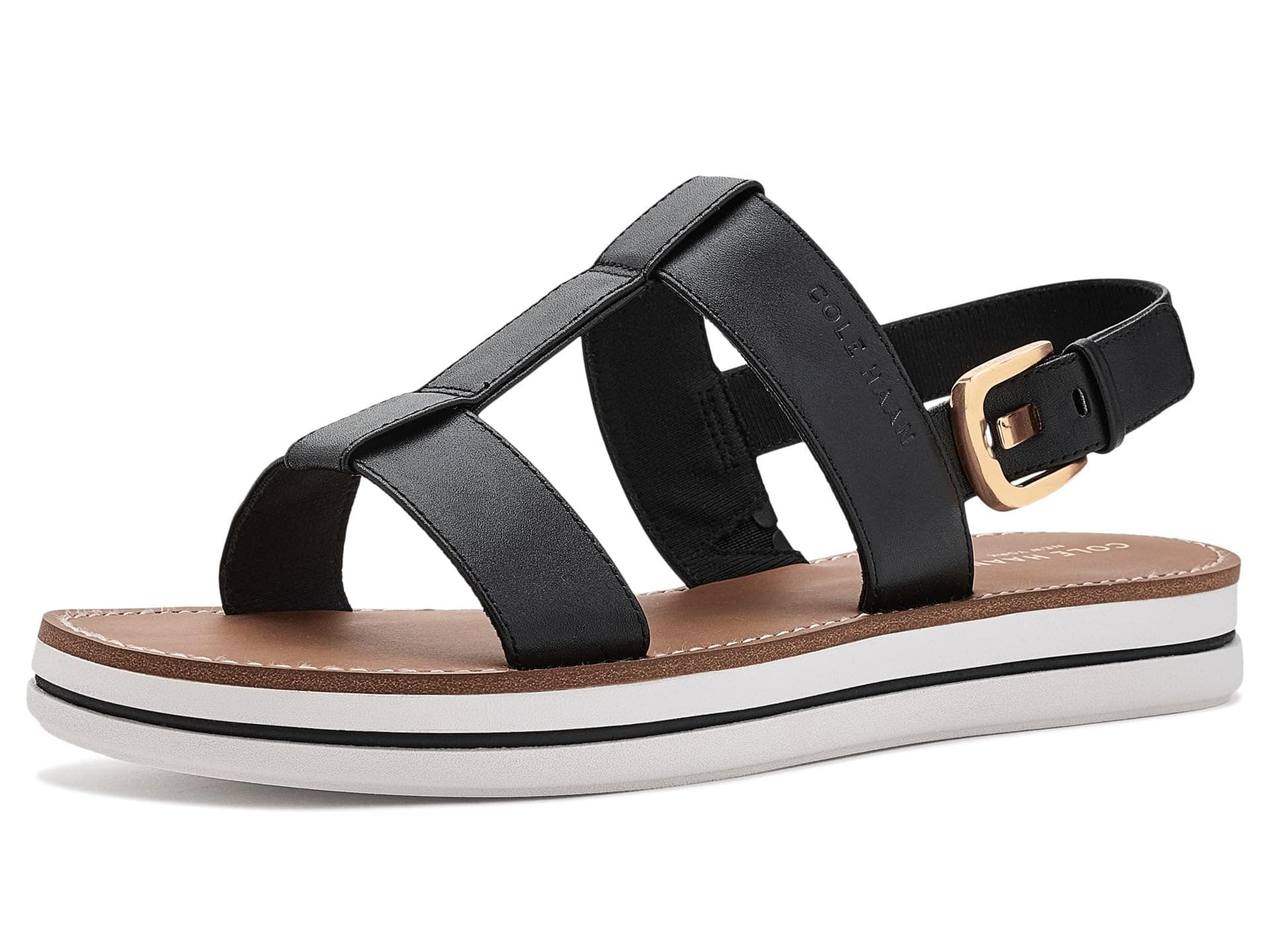 Cole Haan Pinch Long-weekender Sandals — cor Preto