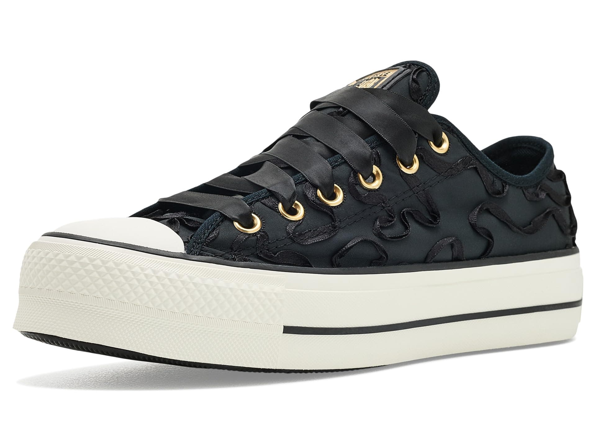 Converse Chuck Taylor All Star Lift Platform Ribbon Low Top Sneakers — vista principal